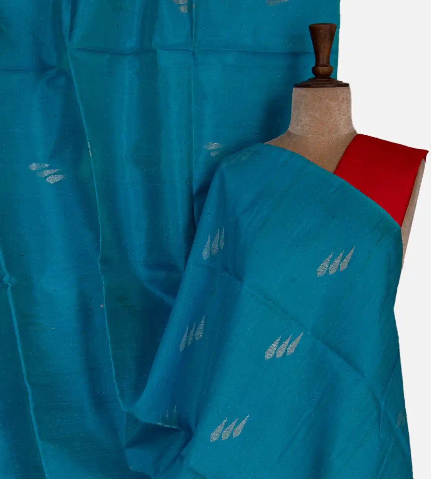 Blue Raw Silk Saree