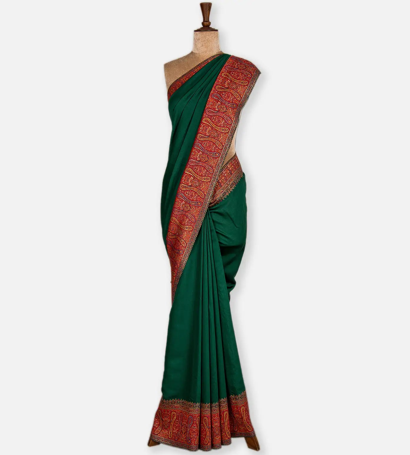Green Kani Silk Saree