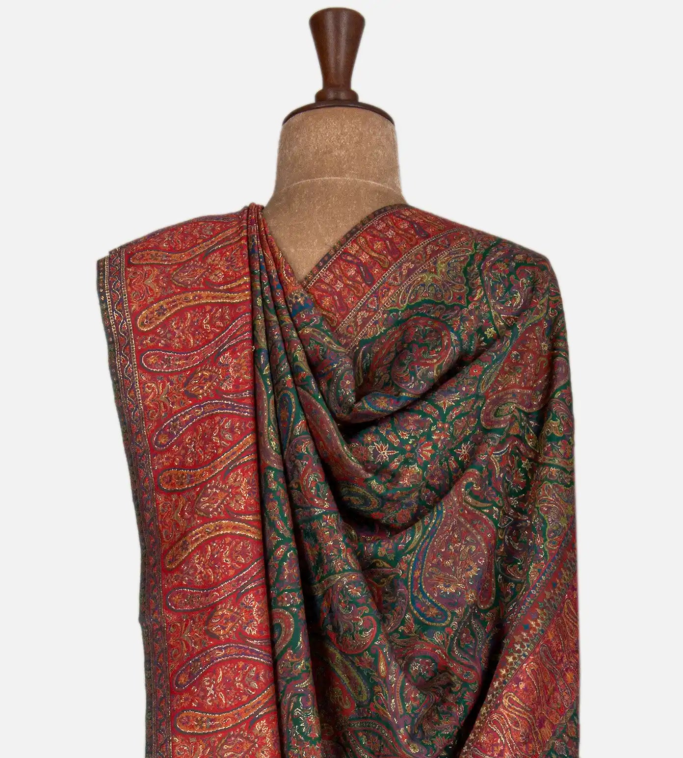 Green Kani Silk Saree