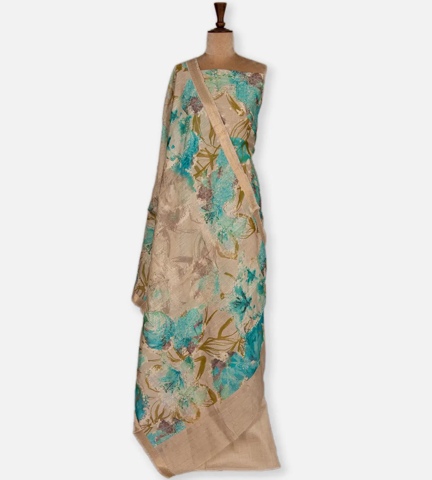 Light Beige Soft Tussar Salwar