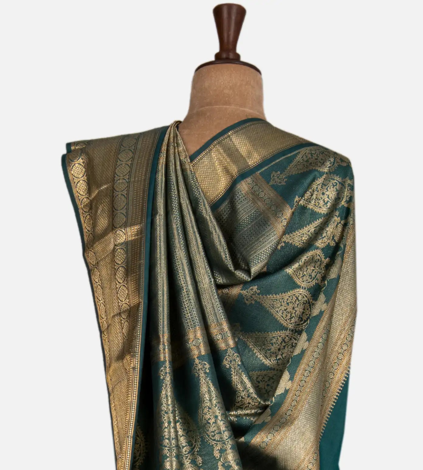 Emerald Green Kanchipuram Silk Saree