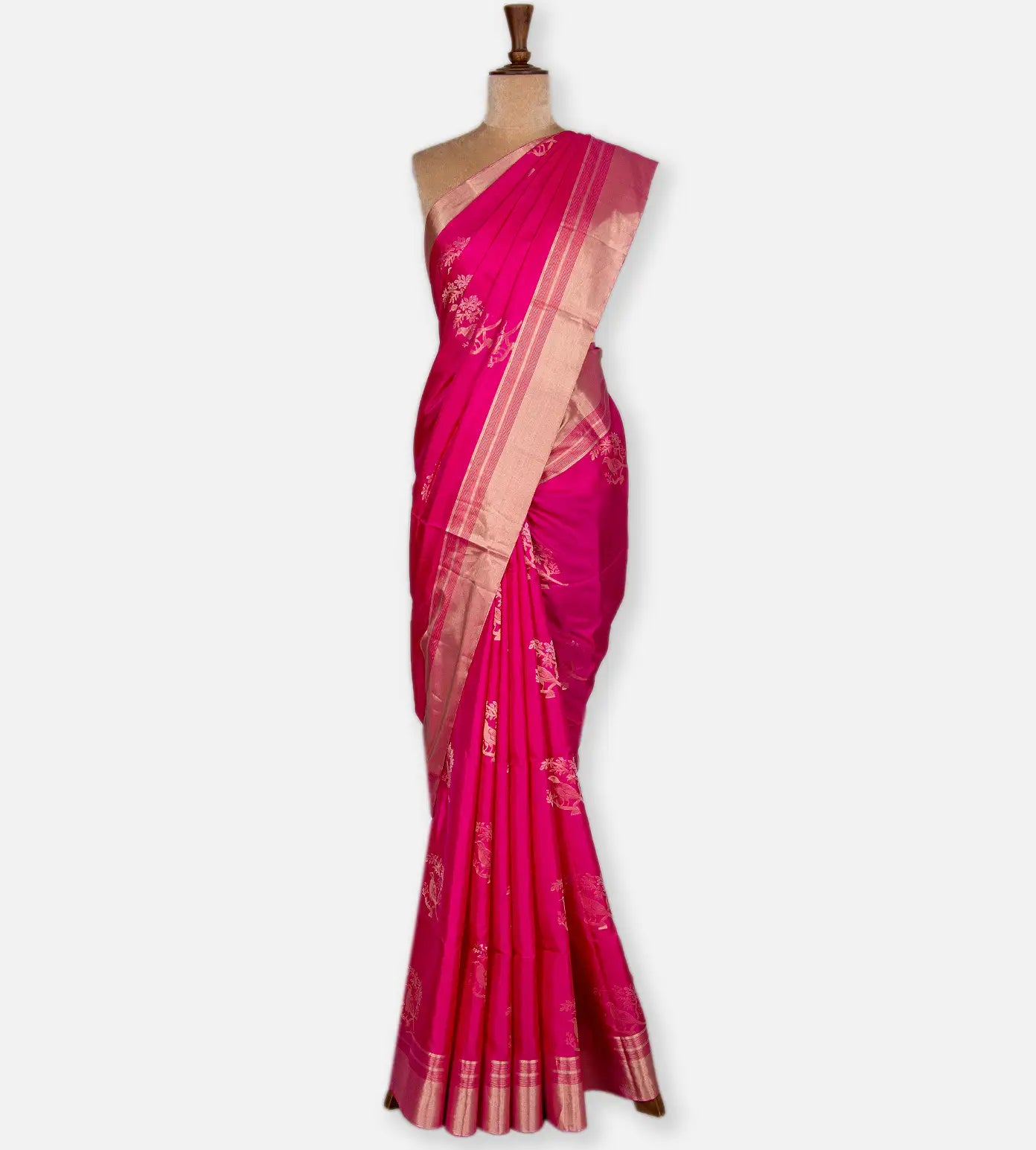 Pink Soft Silk Saree