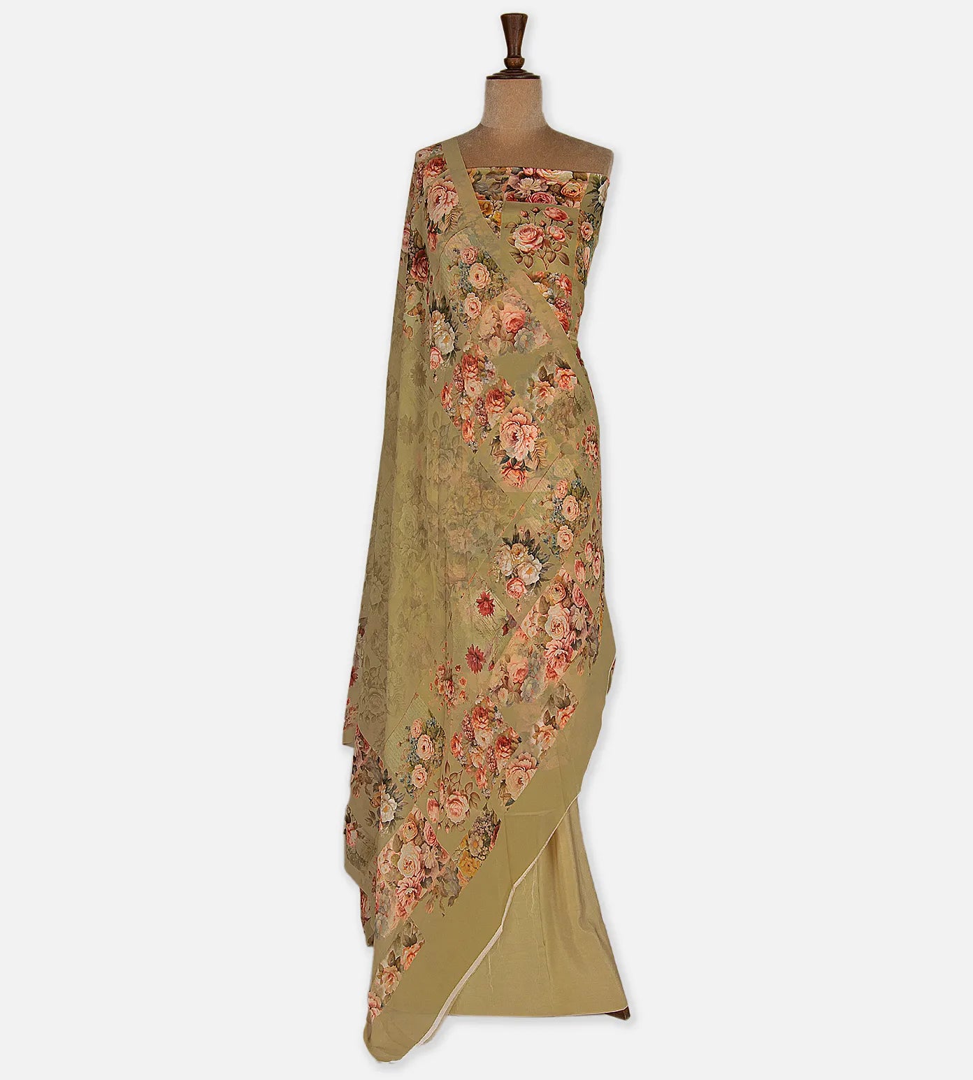 Beige Crepe Salwar