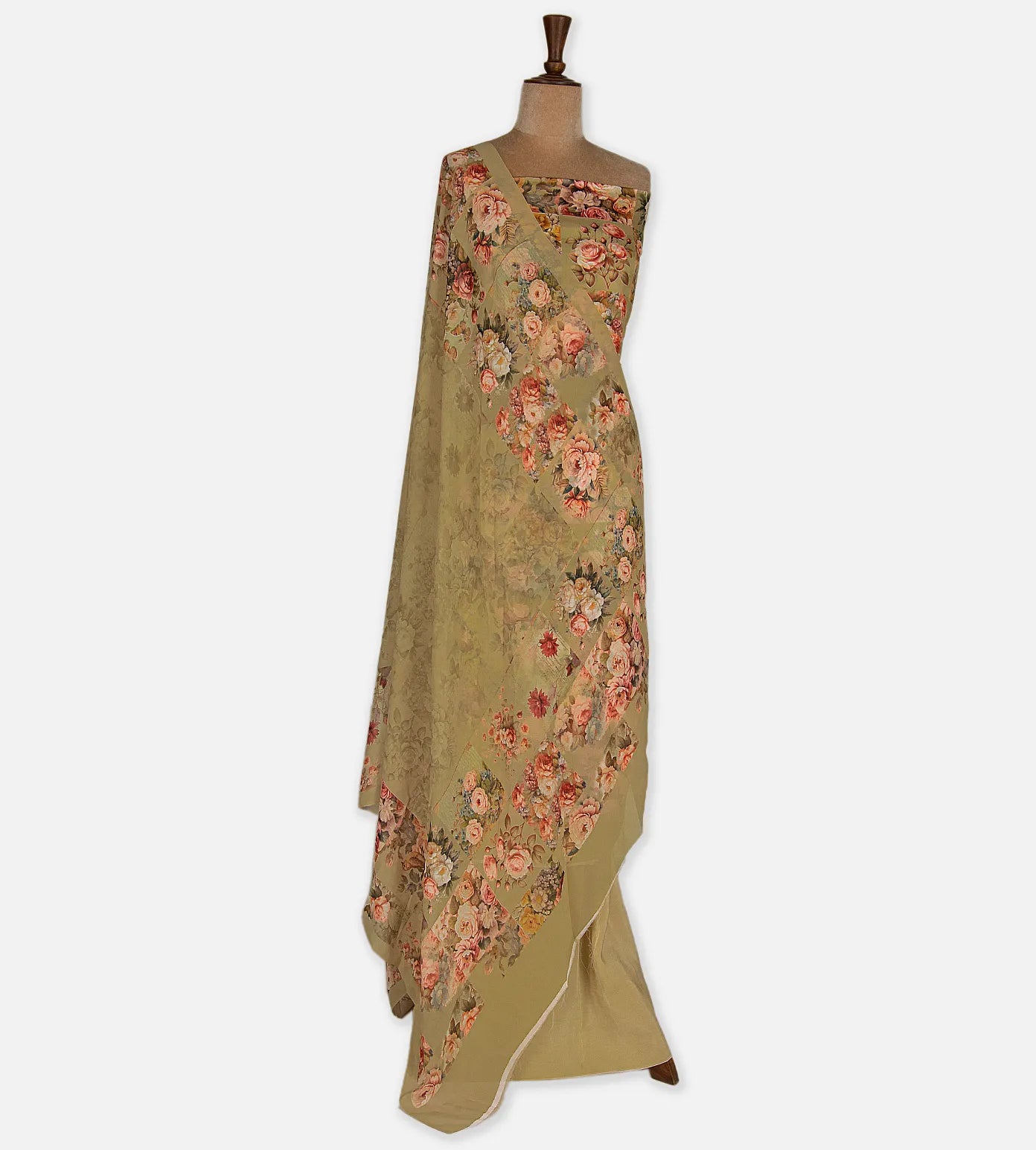 Beige Crepe Salwar