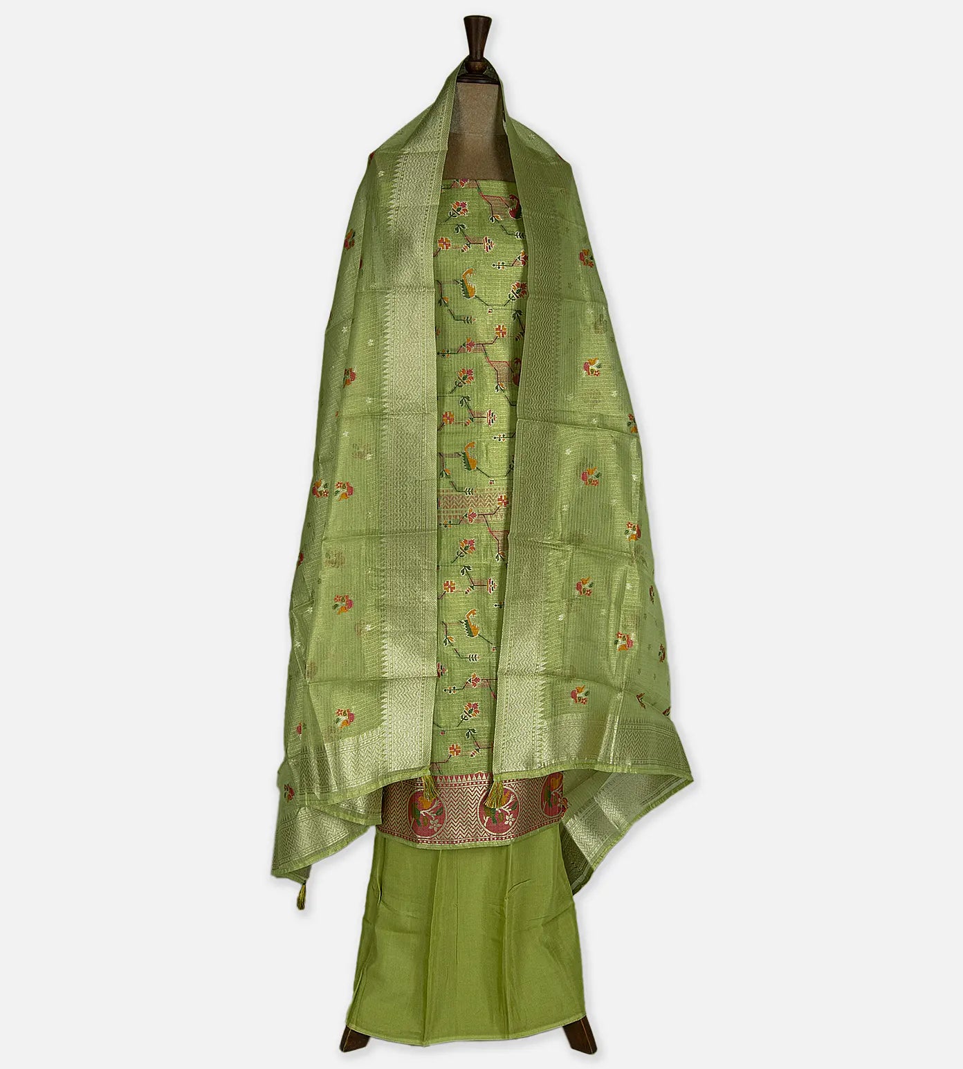 Green Kota Silk Salwar