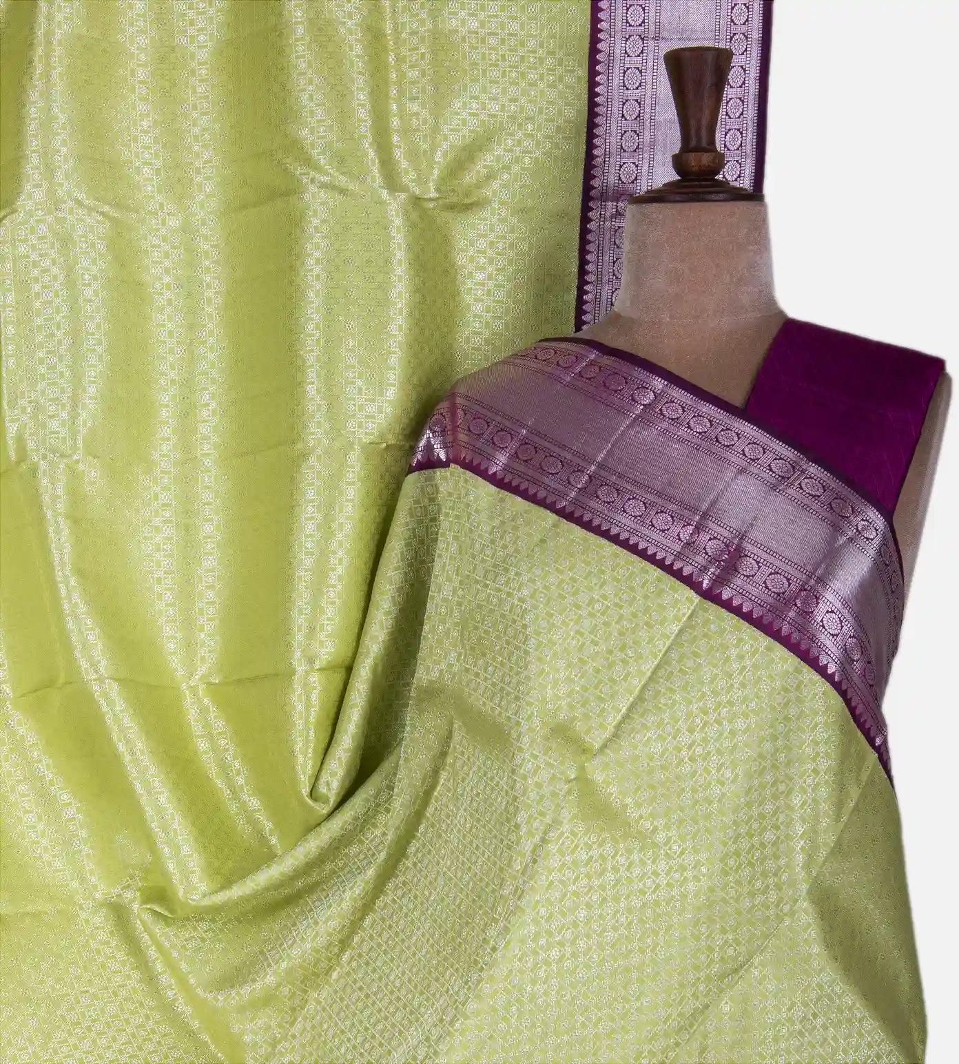 Light Green Kanchipuram Silk Saree