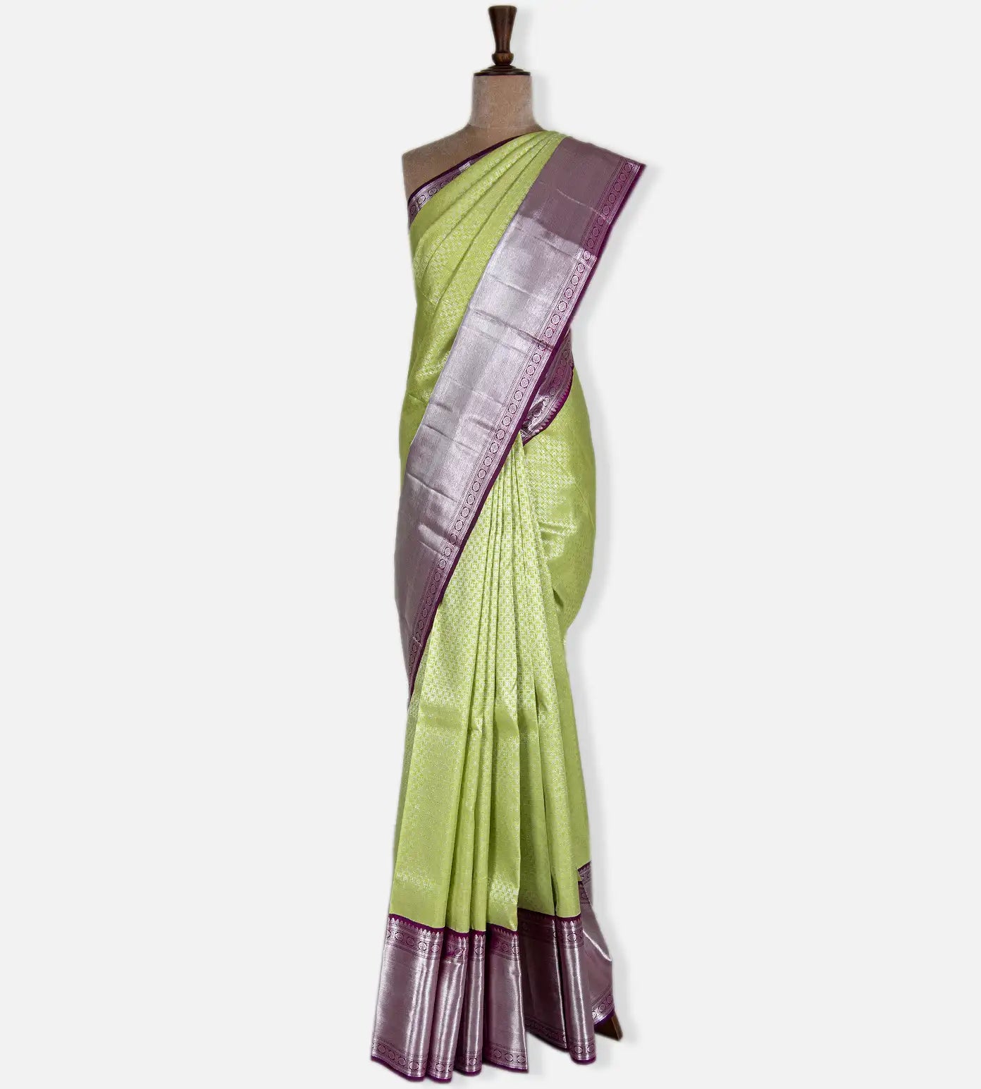 Light Green Kanchipuram Silk Saree