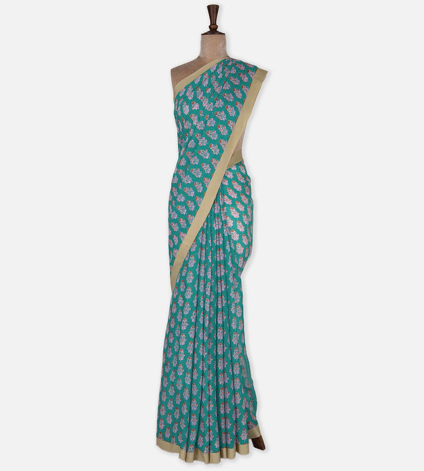 Blue Kota Cotton Saree