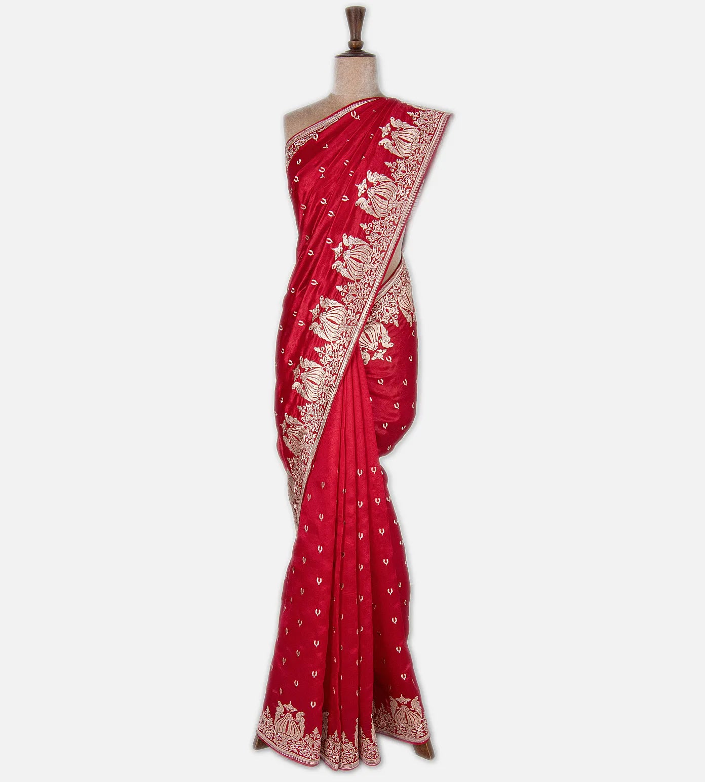 Red Kattan Silk Saree