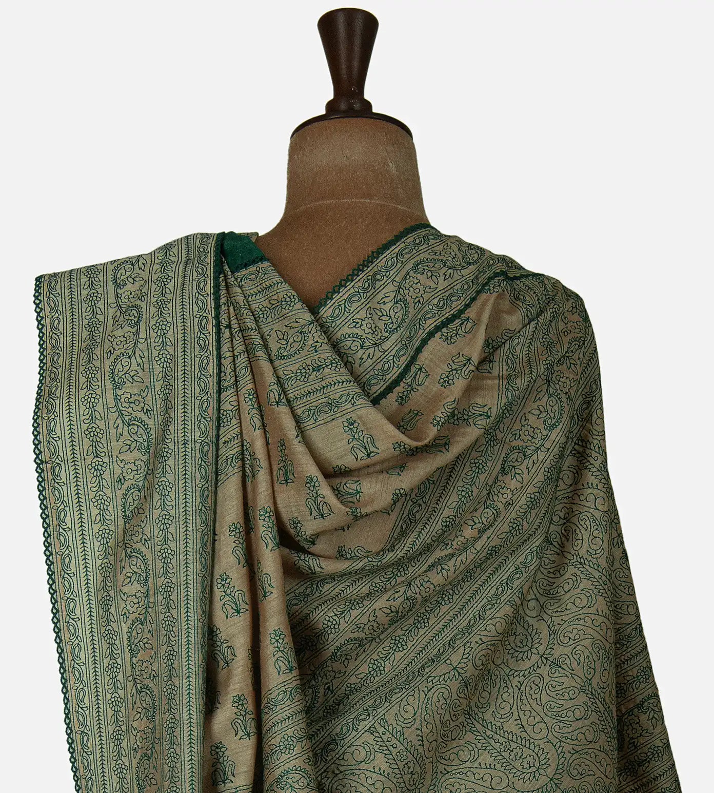 Green Tussar Saree