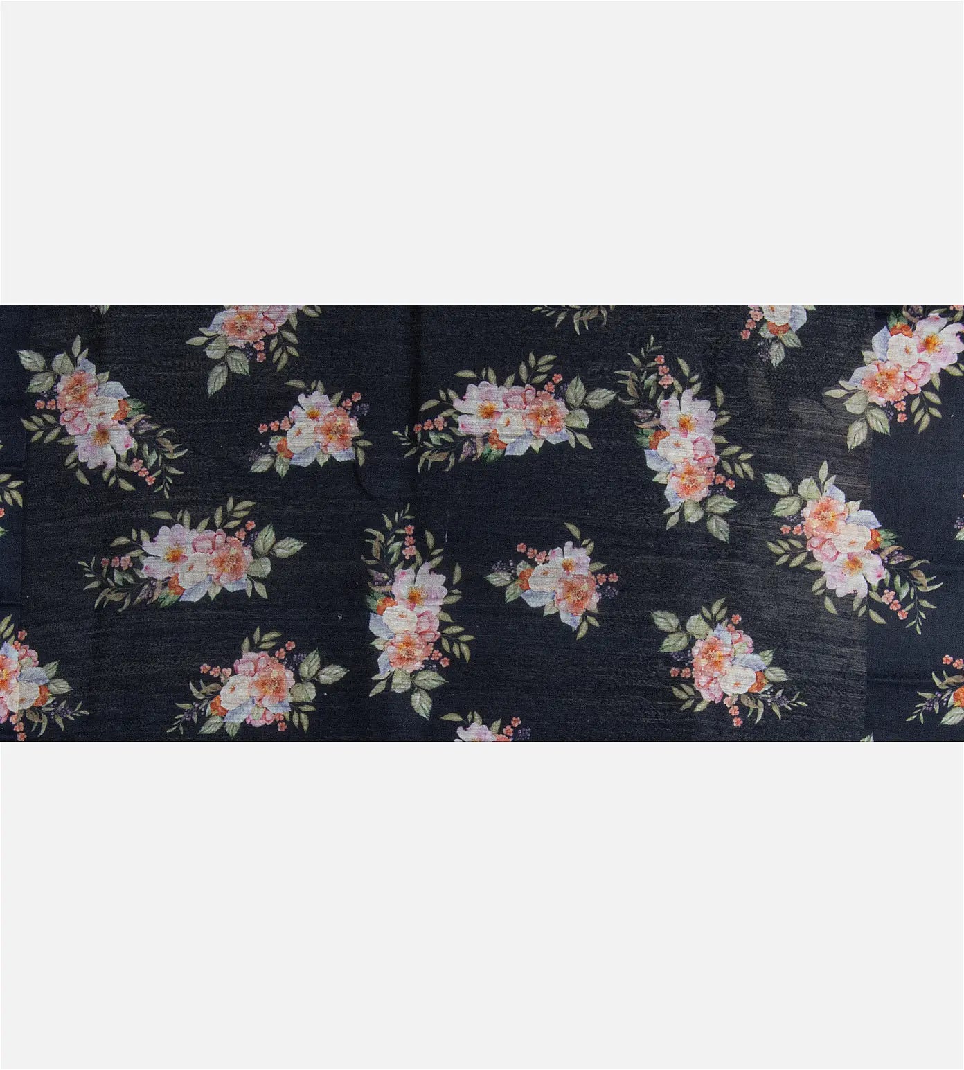 Navy Blue Matka Tussar Saree