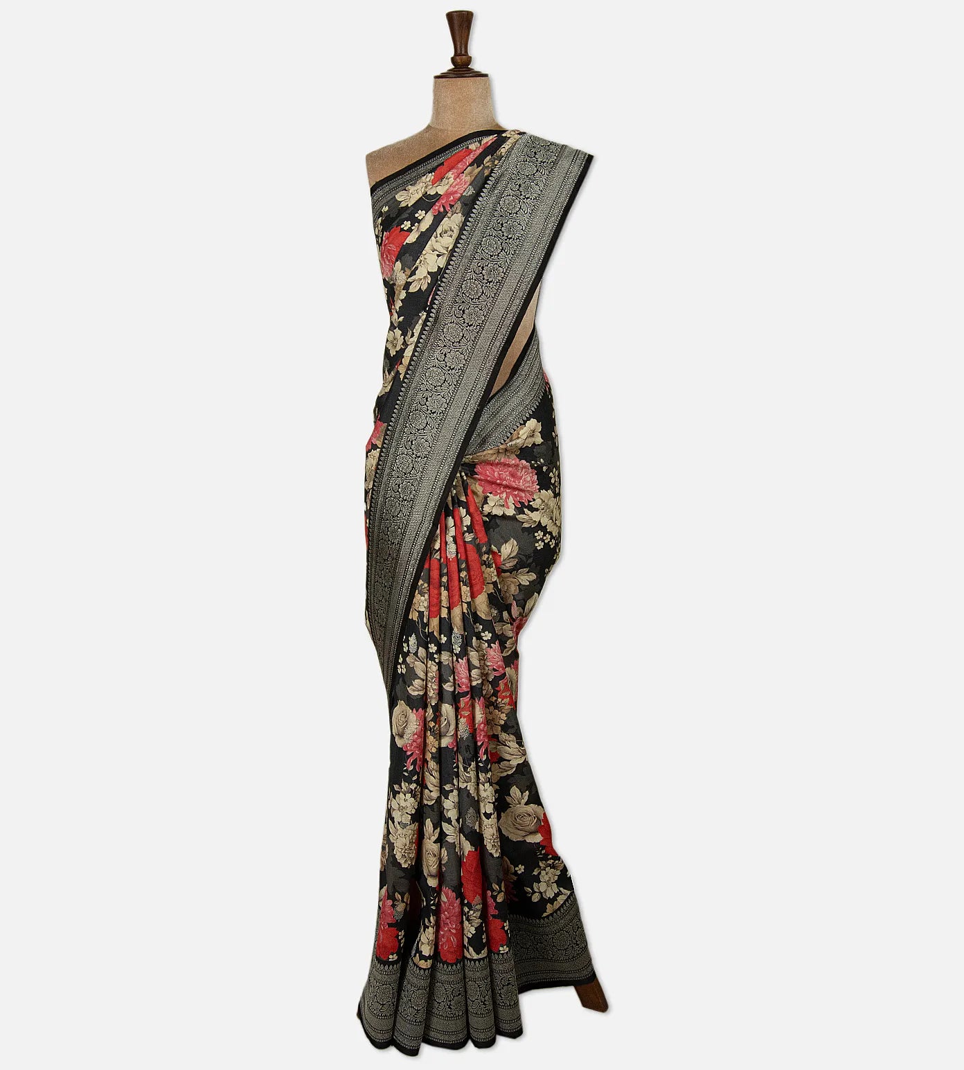 Black Kattan Silk Saree