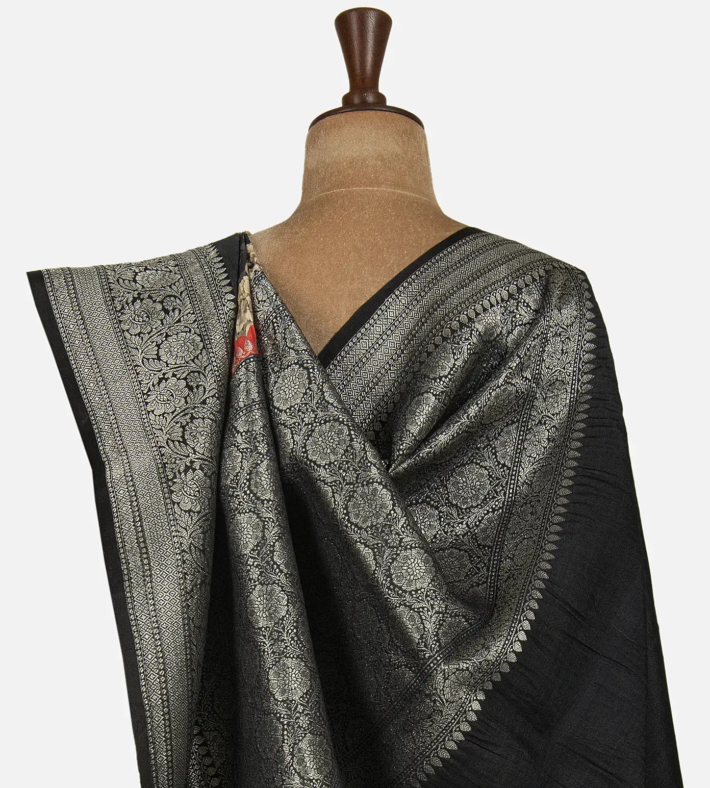 Black Kattan Silk Saree