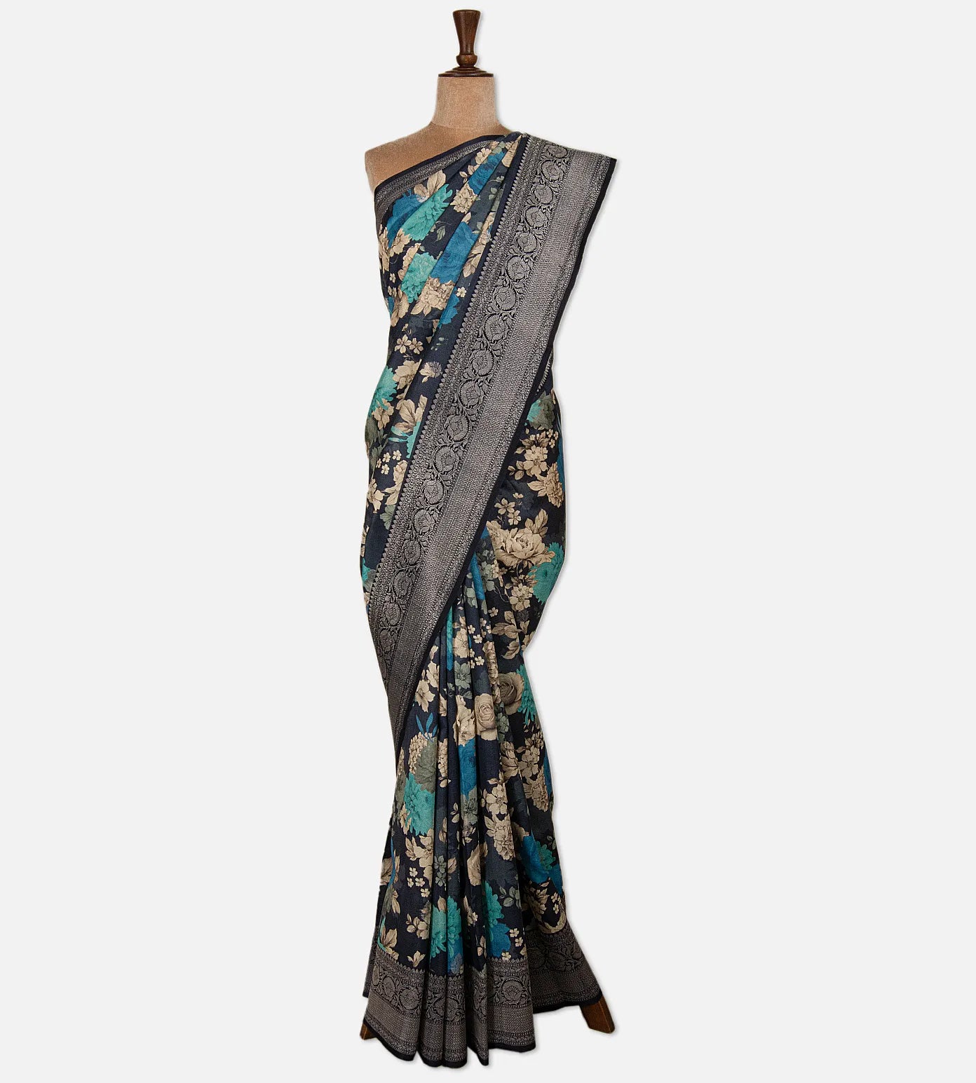 Blue Kattan Silk Saree