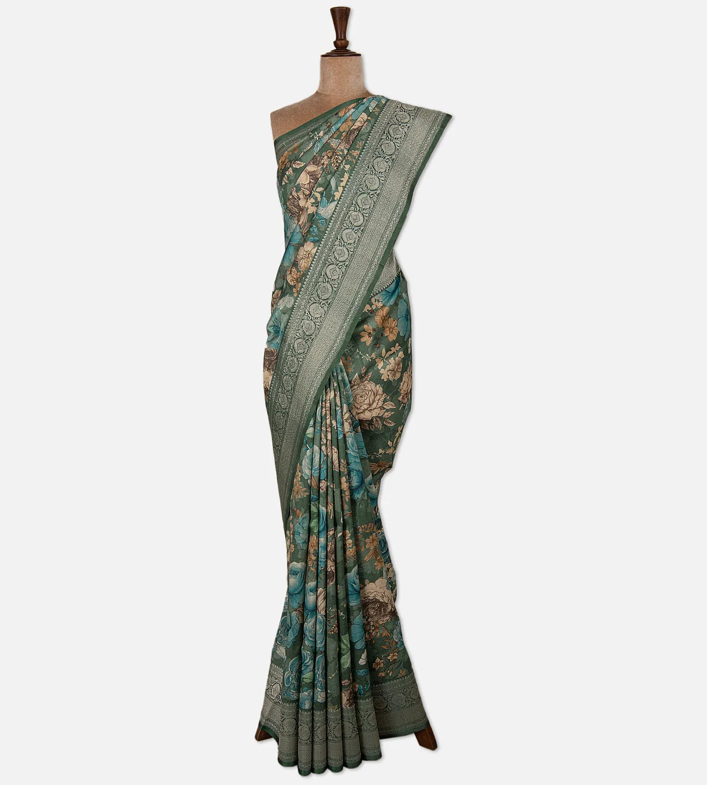 Green Kattan Silk Saree