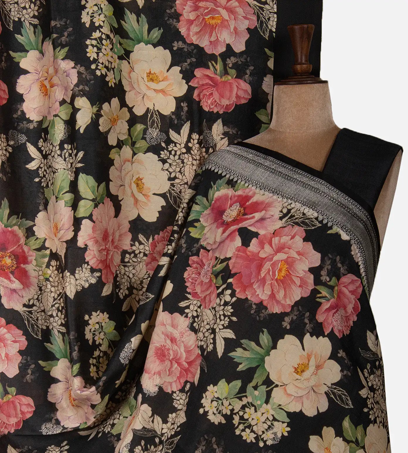 Black Kattan Silk Saree