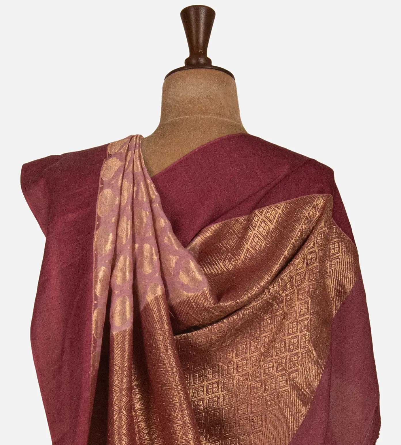 Light Pink Banarasi Silk Saree