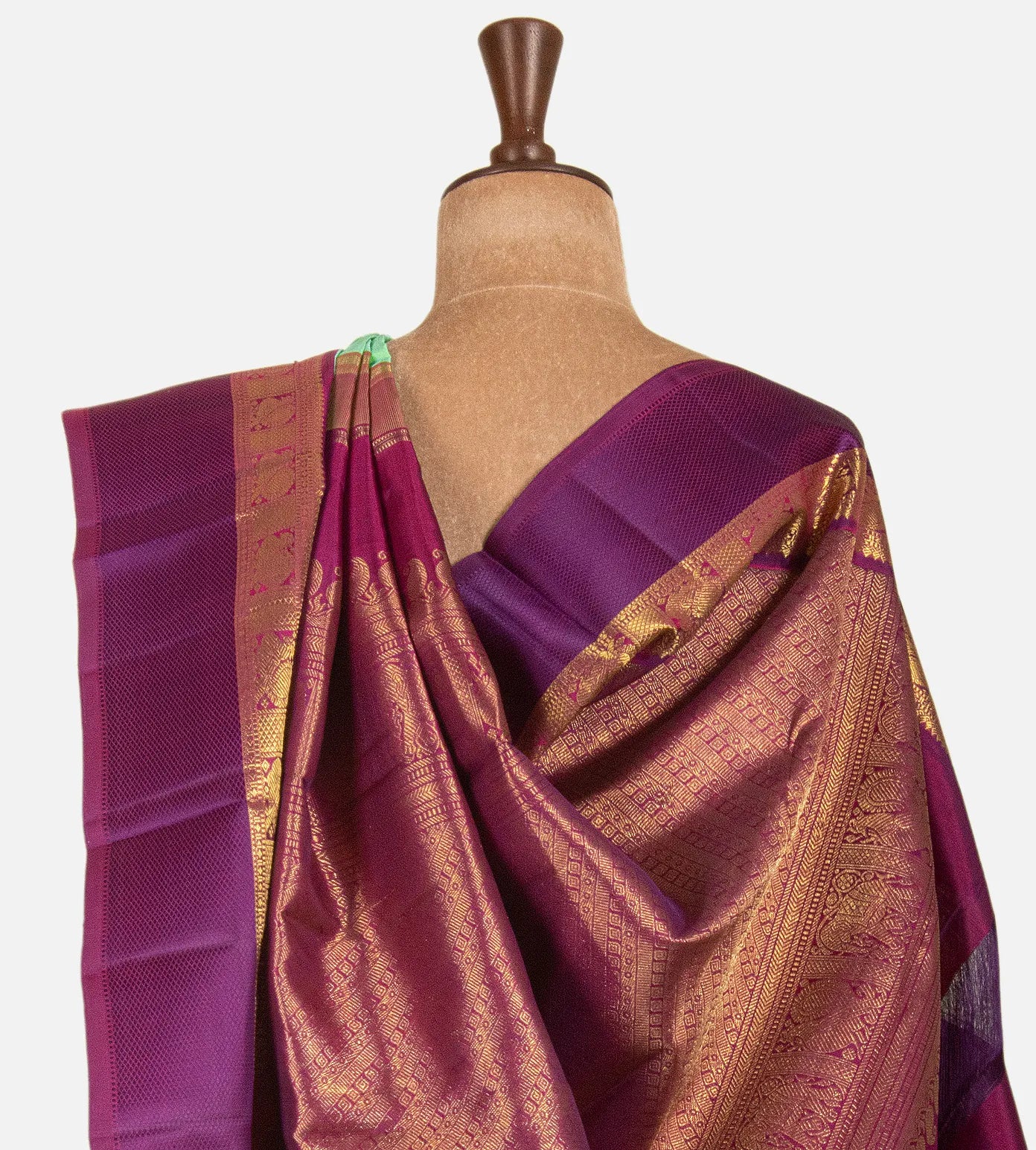 Pastel Green Kanchipuram Silk Saree