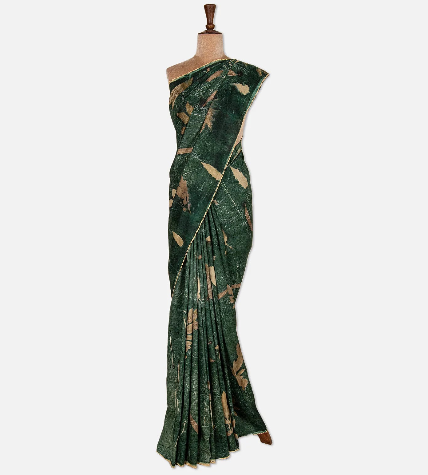Green Mulberry Silk Saree