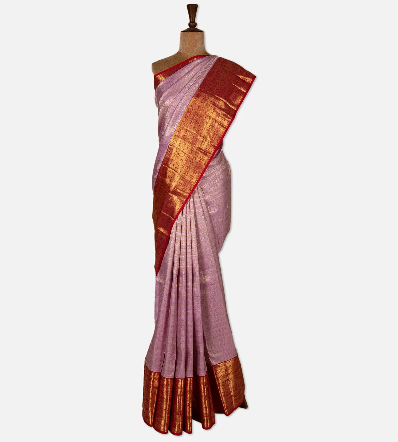 Light Pink Kanchipuram Silk Saree
