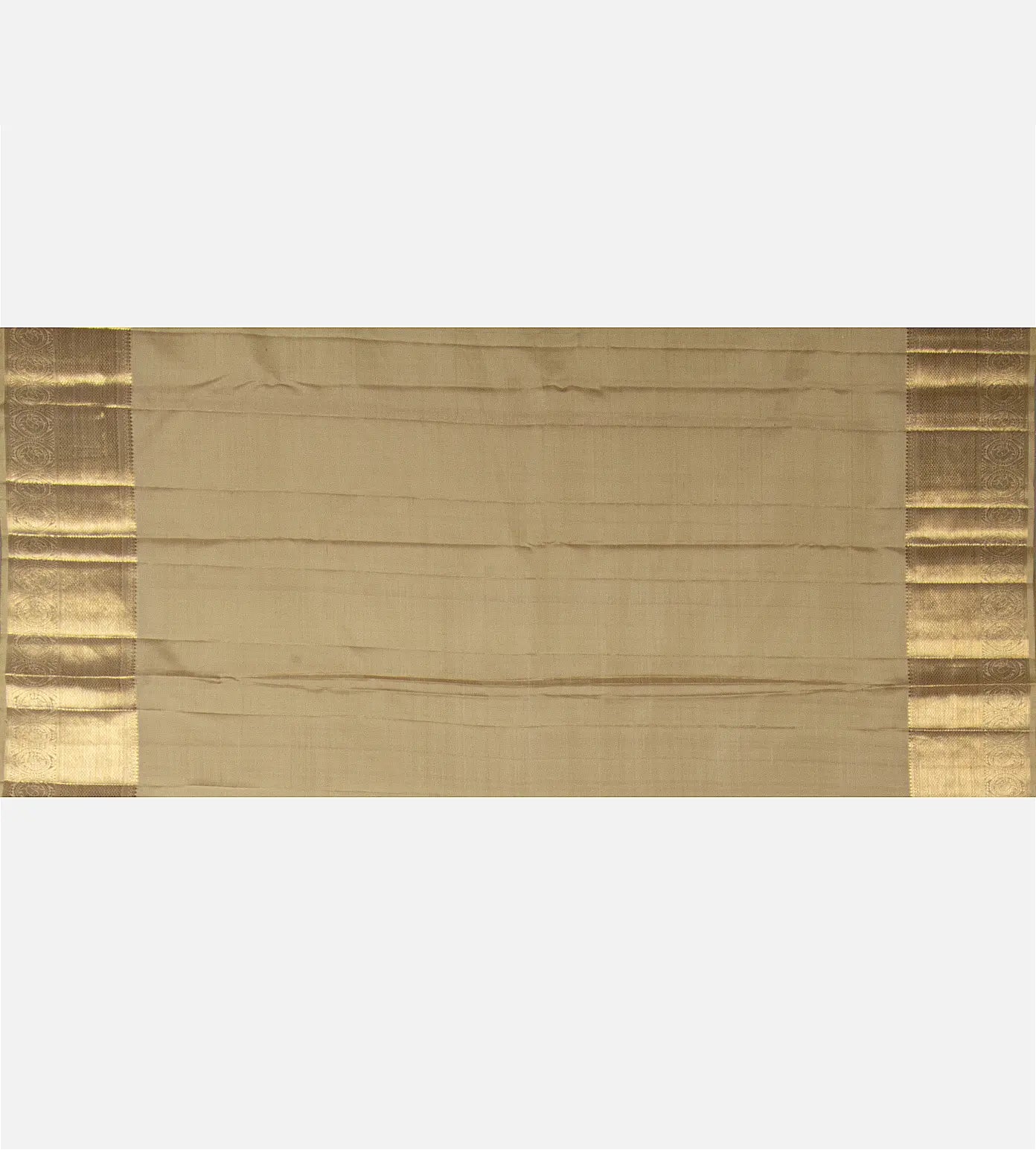 Beige Kanchipuram Silk Saree