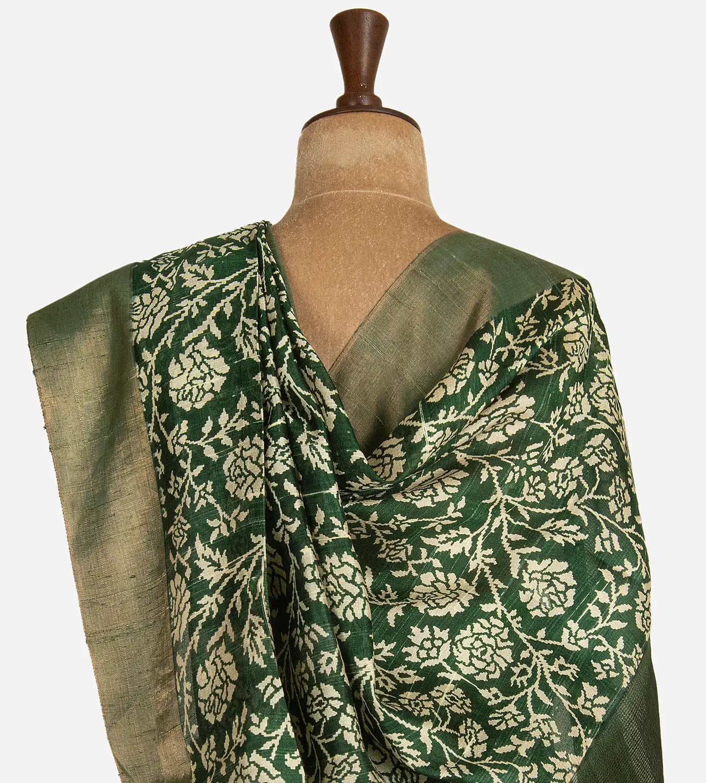Green Raw Silk Saree