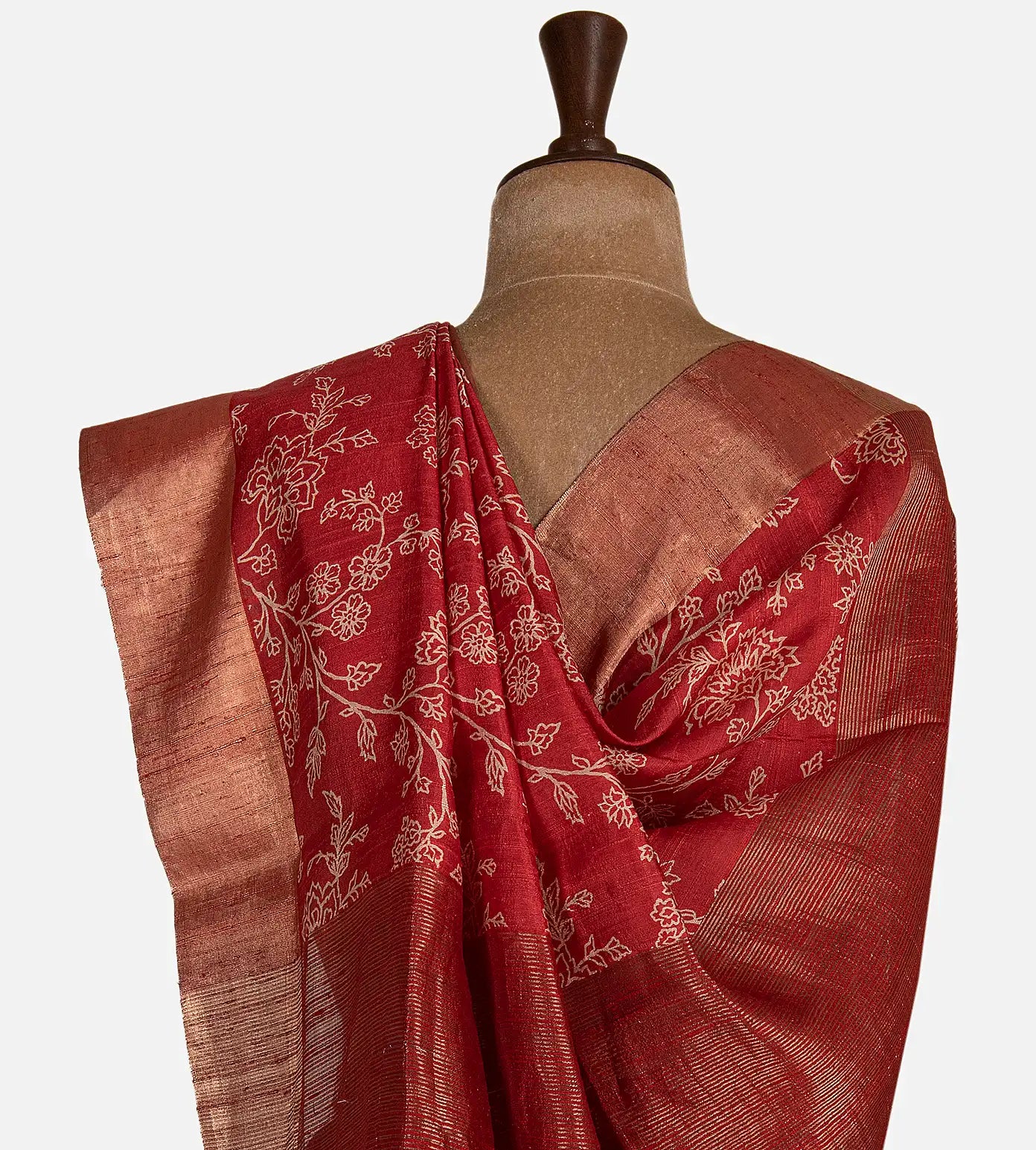 Red Raw Silk Saree