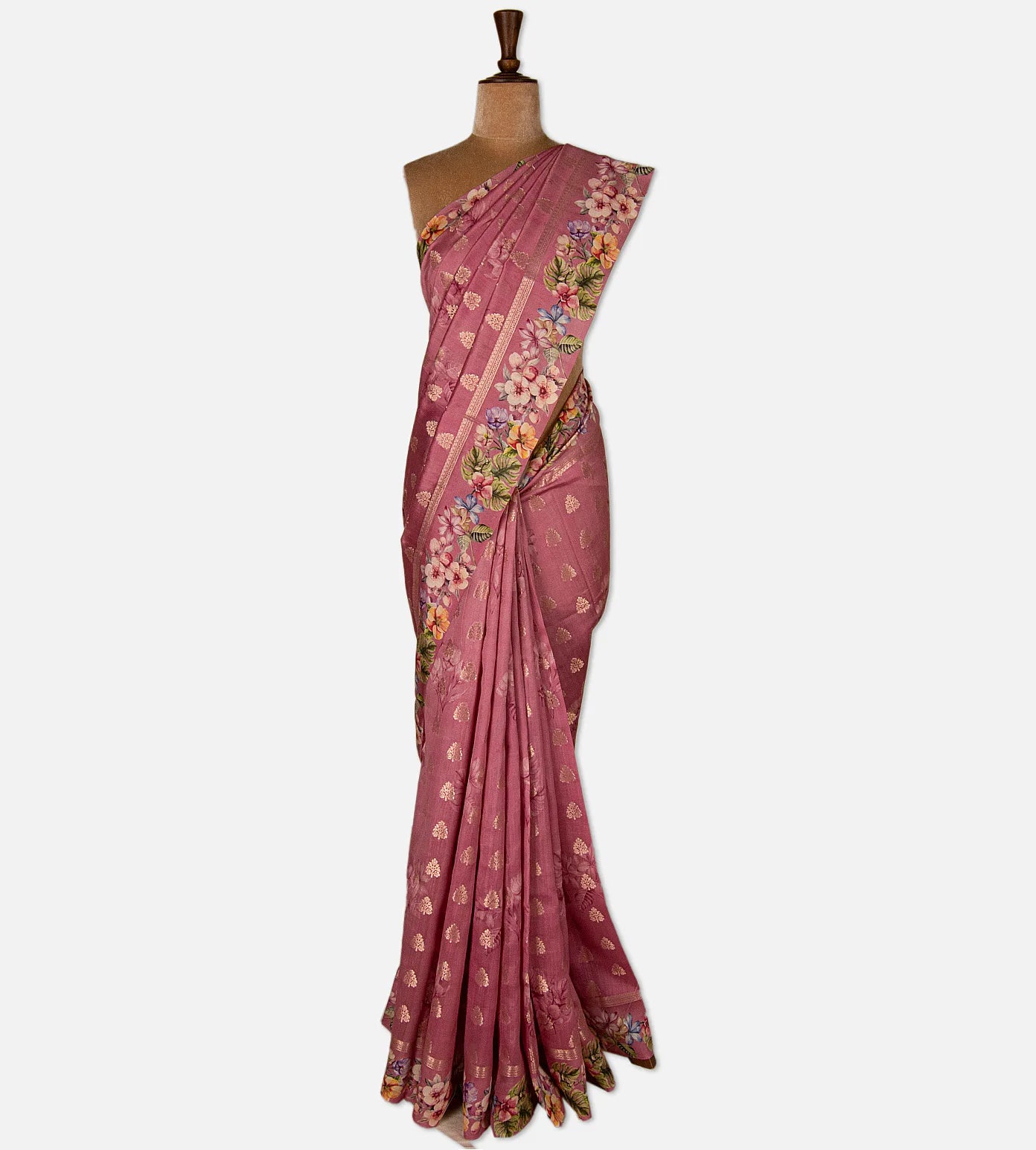 Pink Chaniya Silk Saree