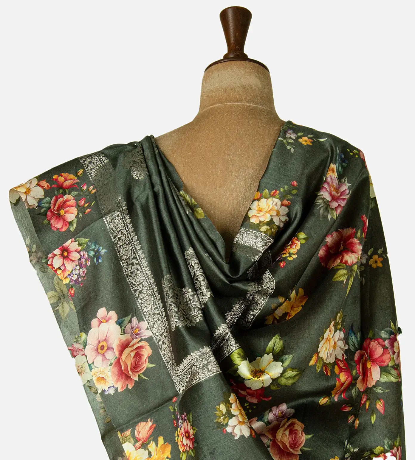 Green Chaniya Silk Saree