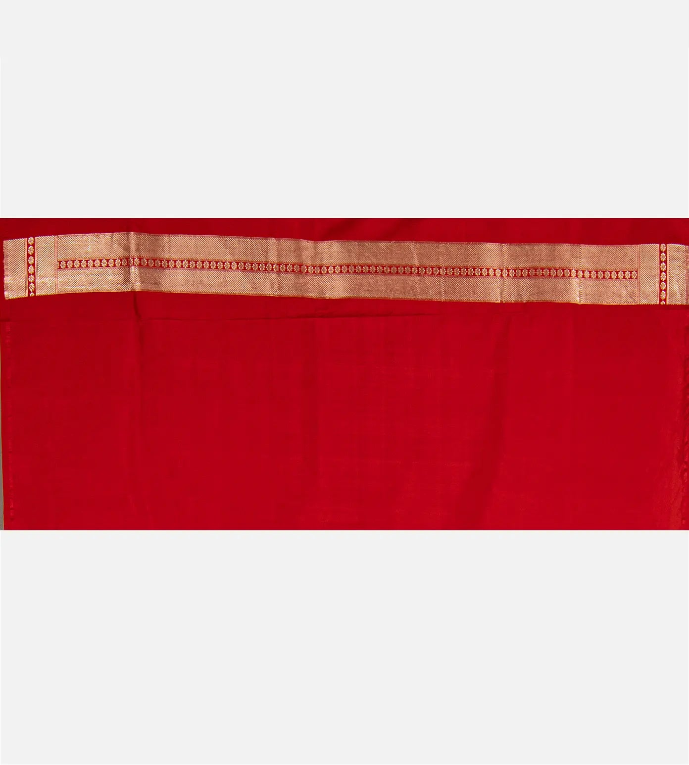 Red Banarasi Mashru Silk saree
