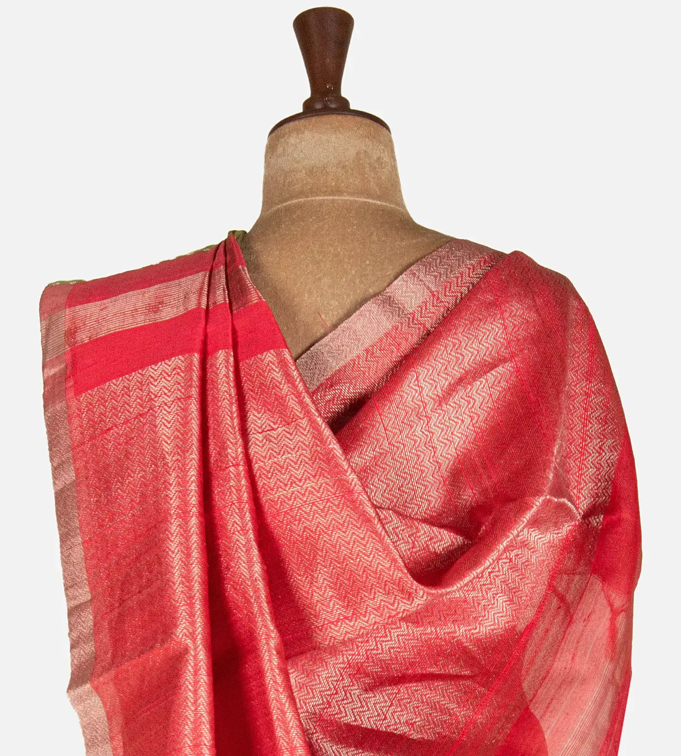 Green Raw Silk Saree