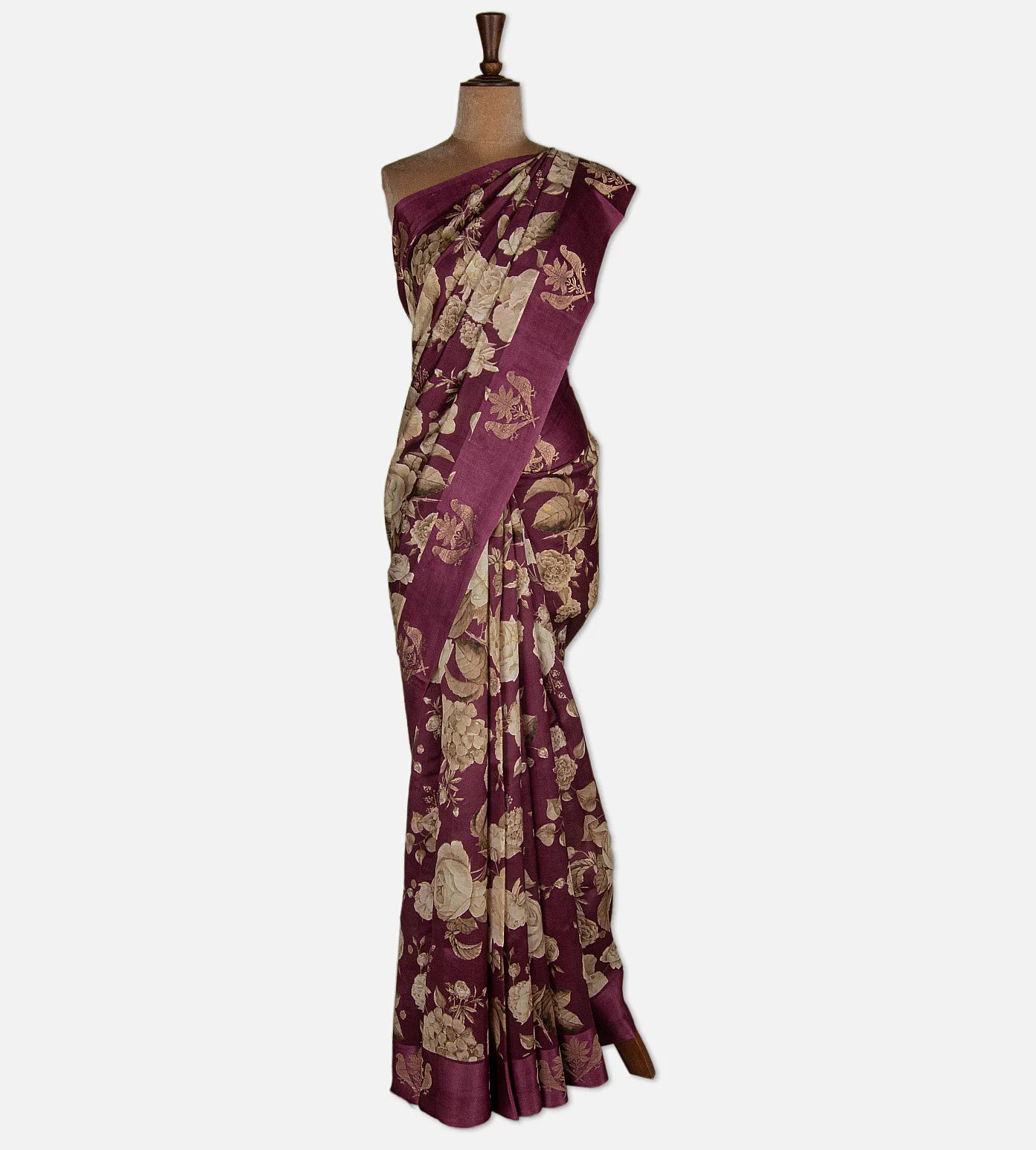 Dark Pink Banarasi Kattan Silk Saree