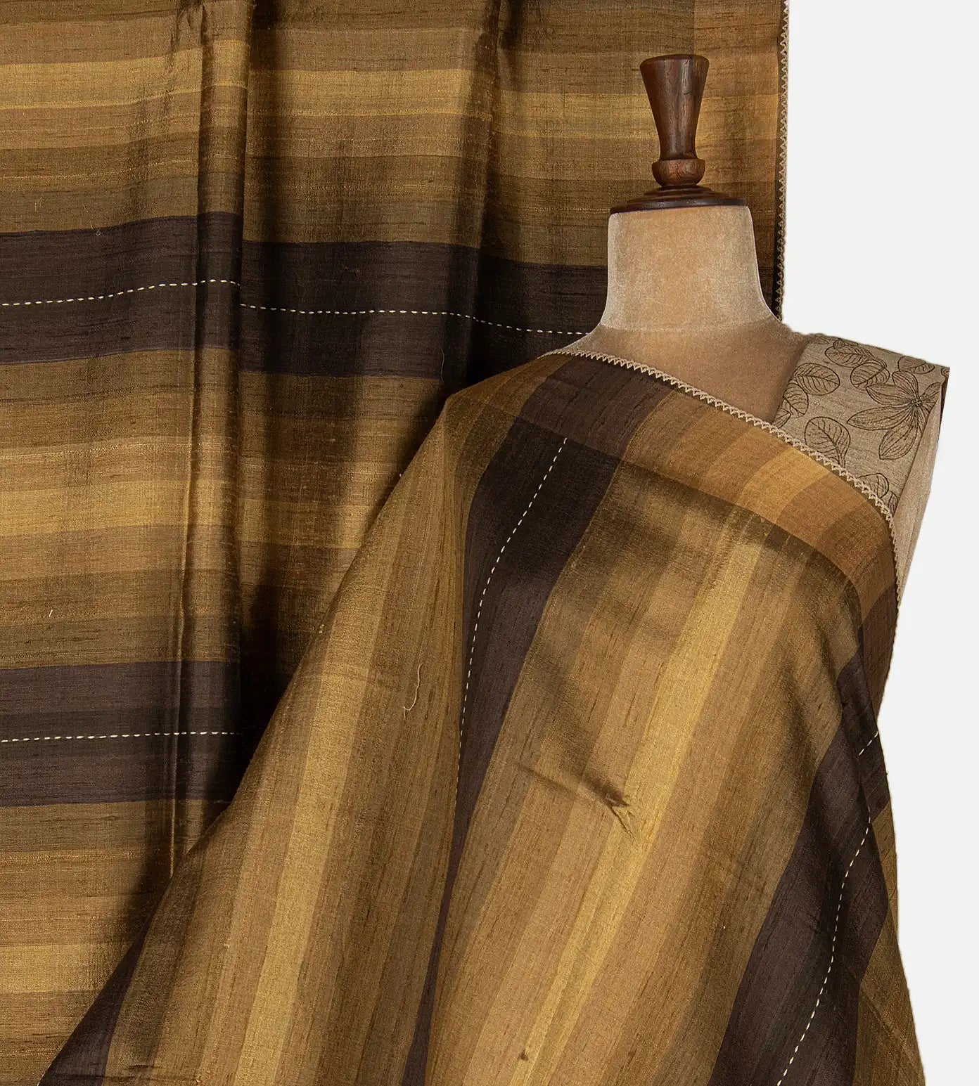 Multicolour Tussar Saree