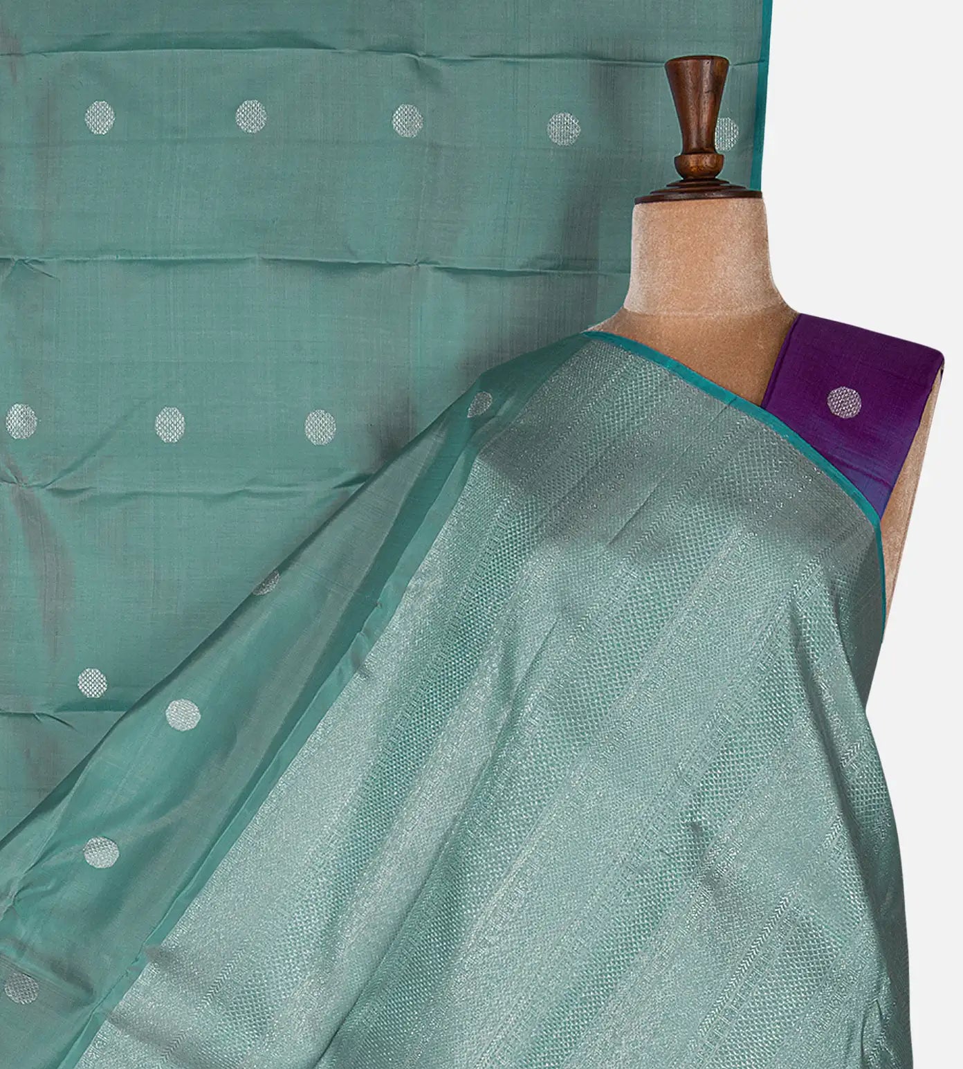 Blue Kanchipuram Silk Saree