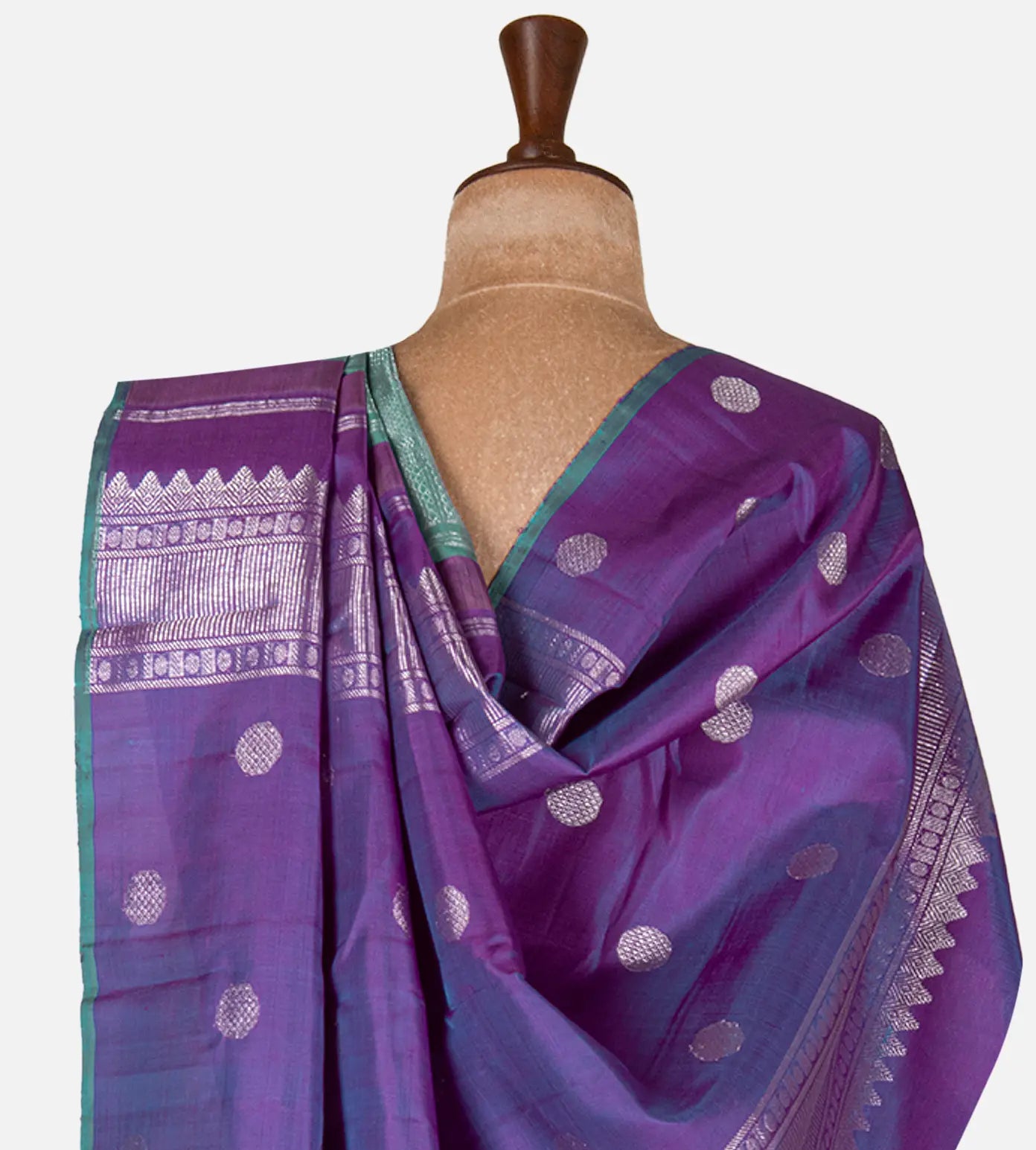 Blue Kanchipuram Silk Saree