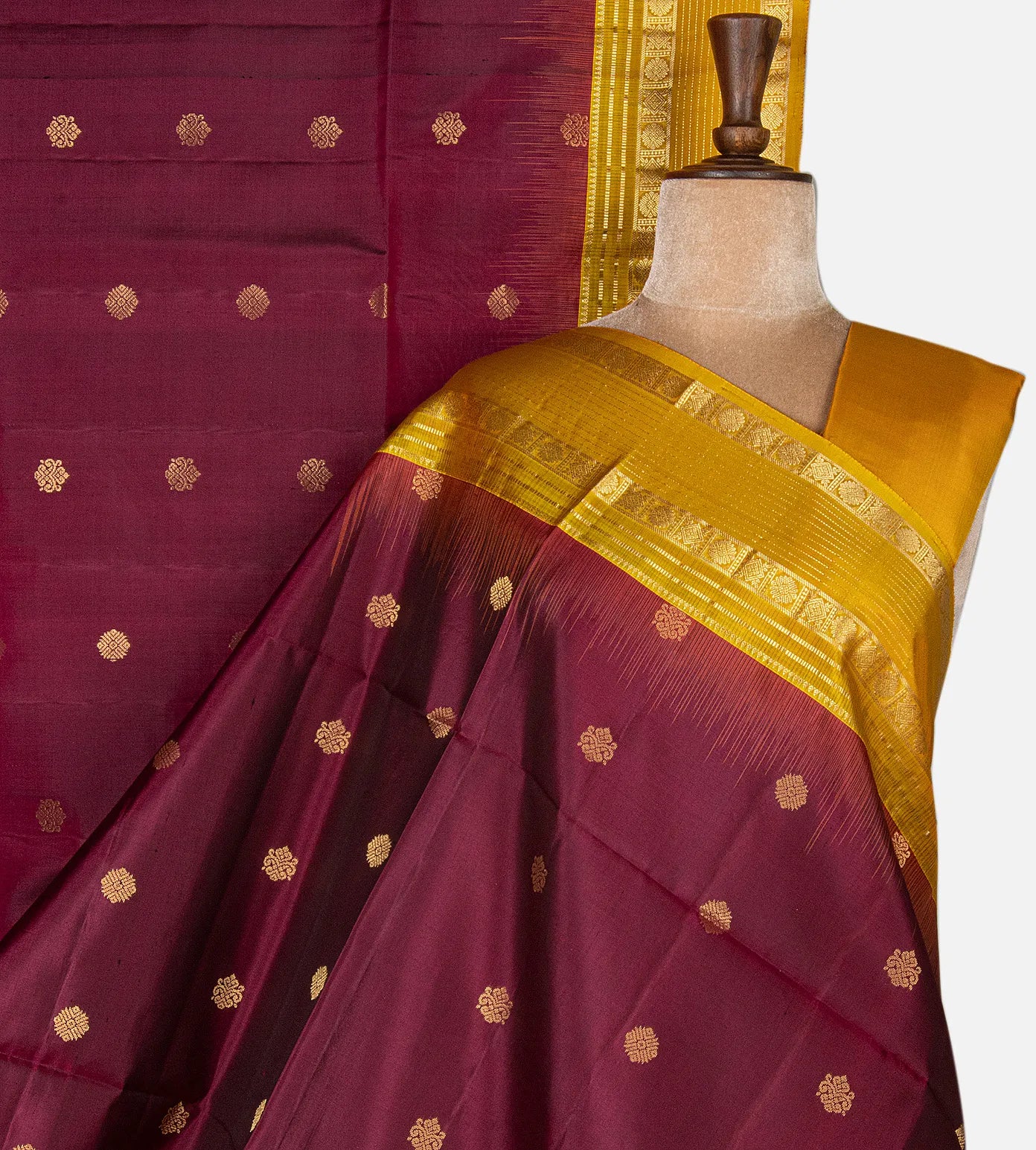 Maroon Soft Silk Saree