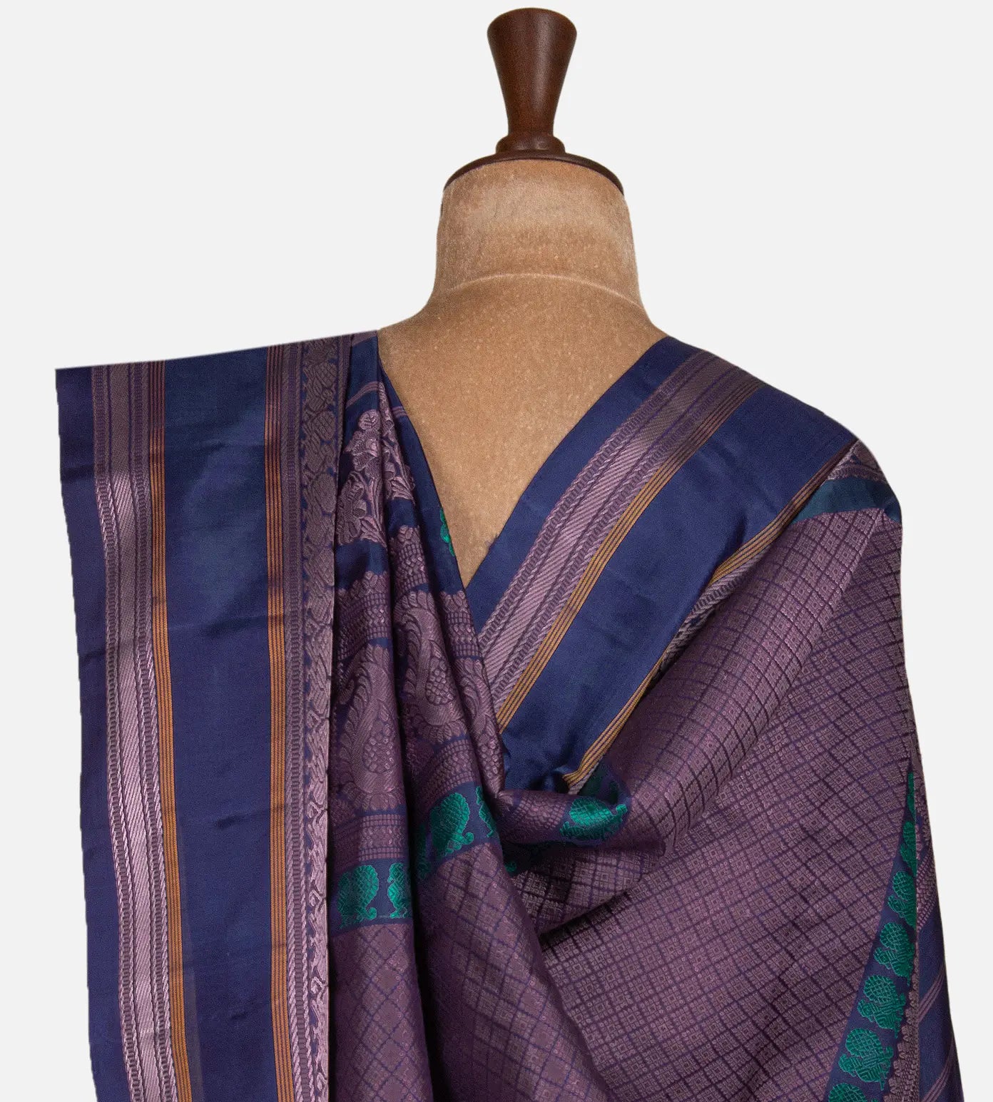 Light Pink Gadwal Silk Saree
