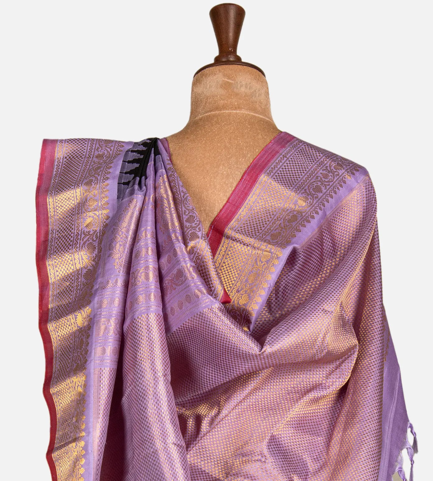 Black Gadwal Silk Saree