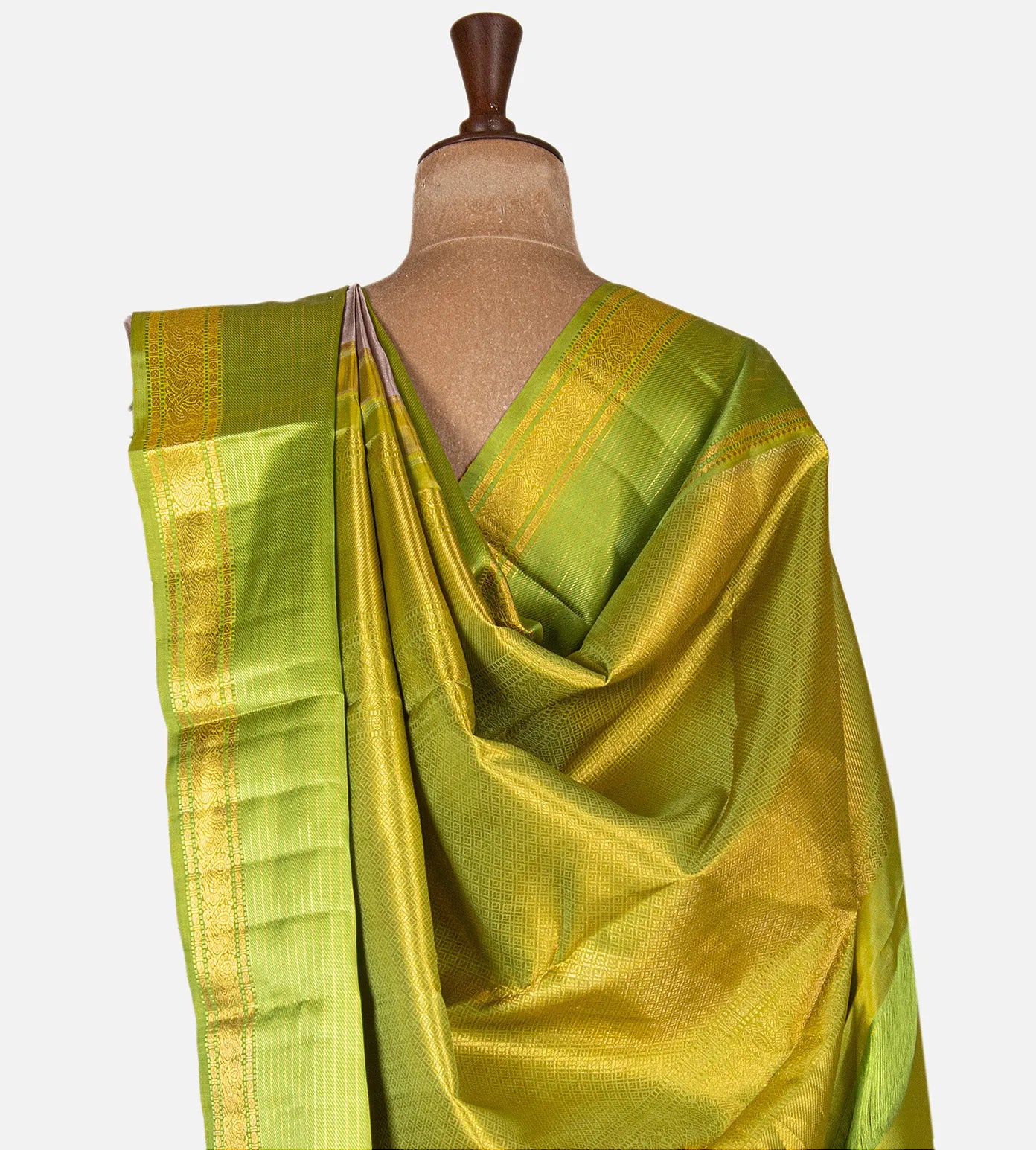 Light Brown Kanchipuram Silk Saree