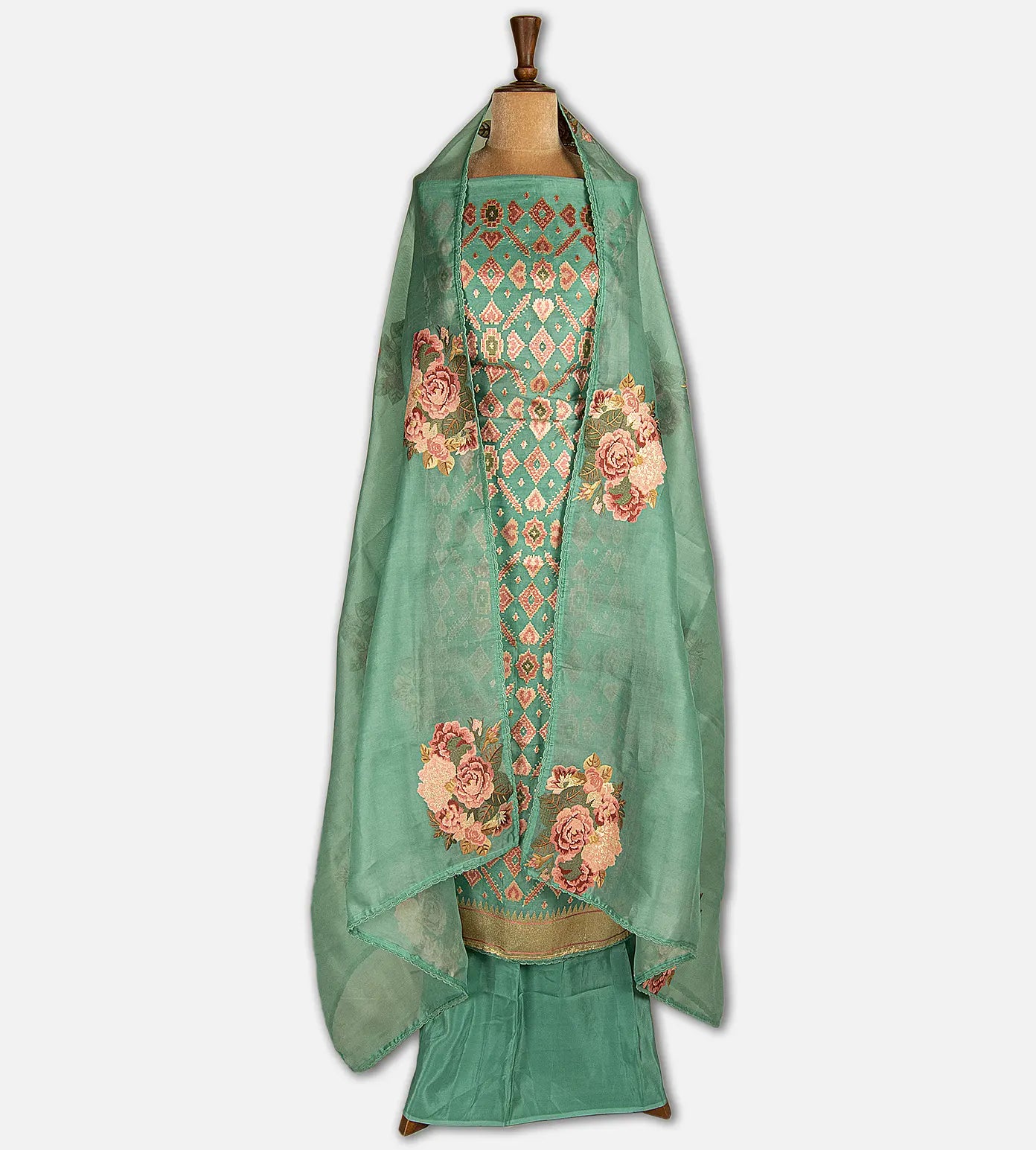Blue Organza Salwar