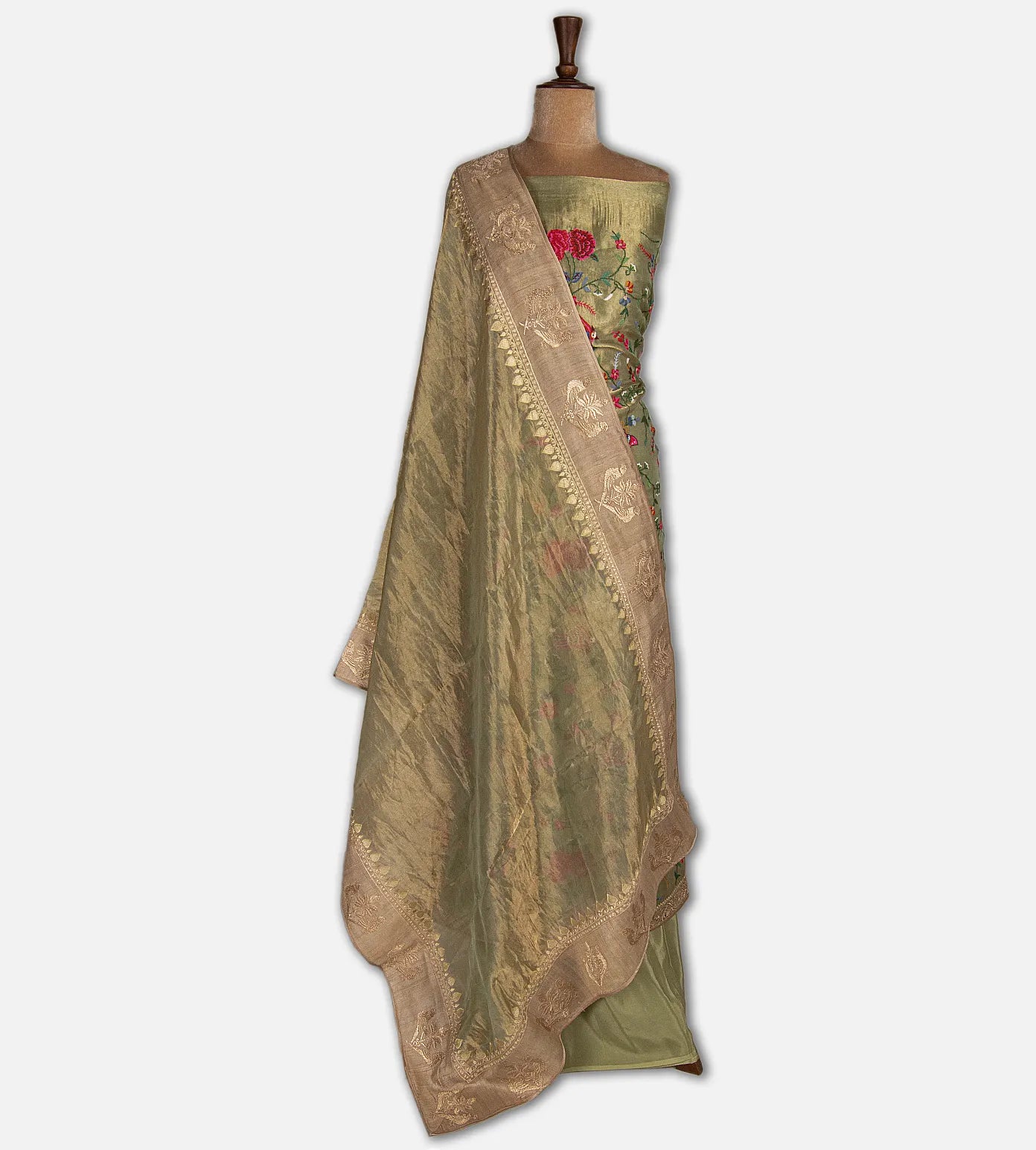 Green Organza Salwar