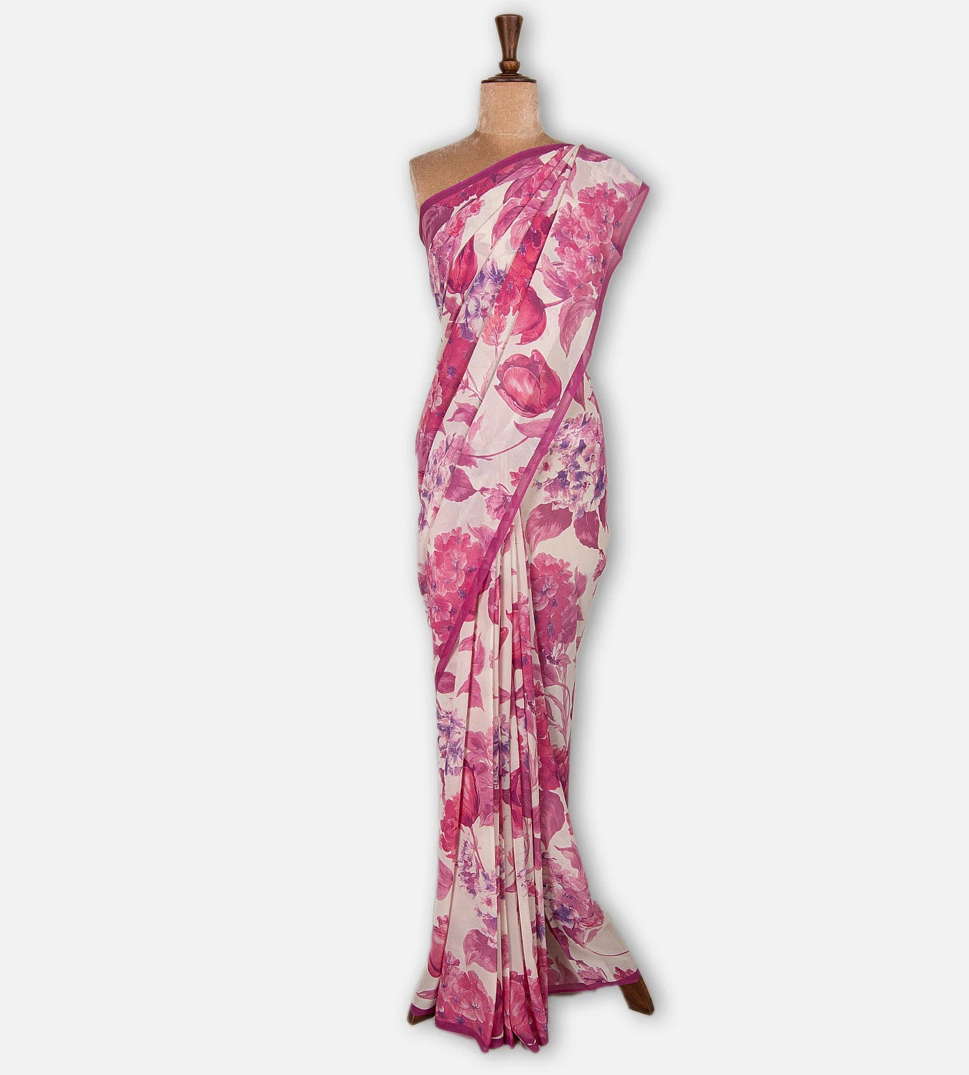 Off - White Georgette Saree