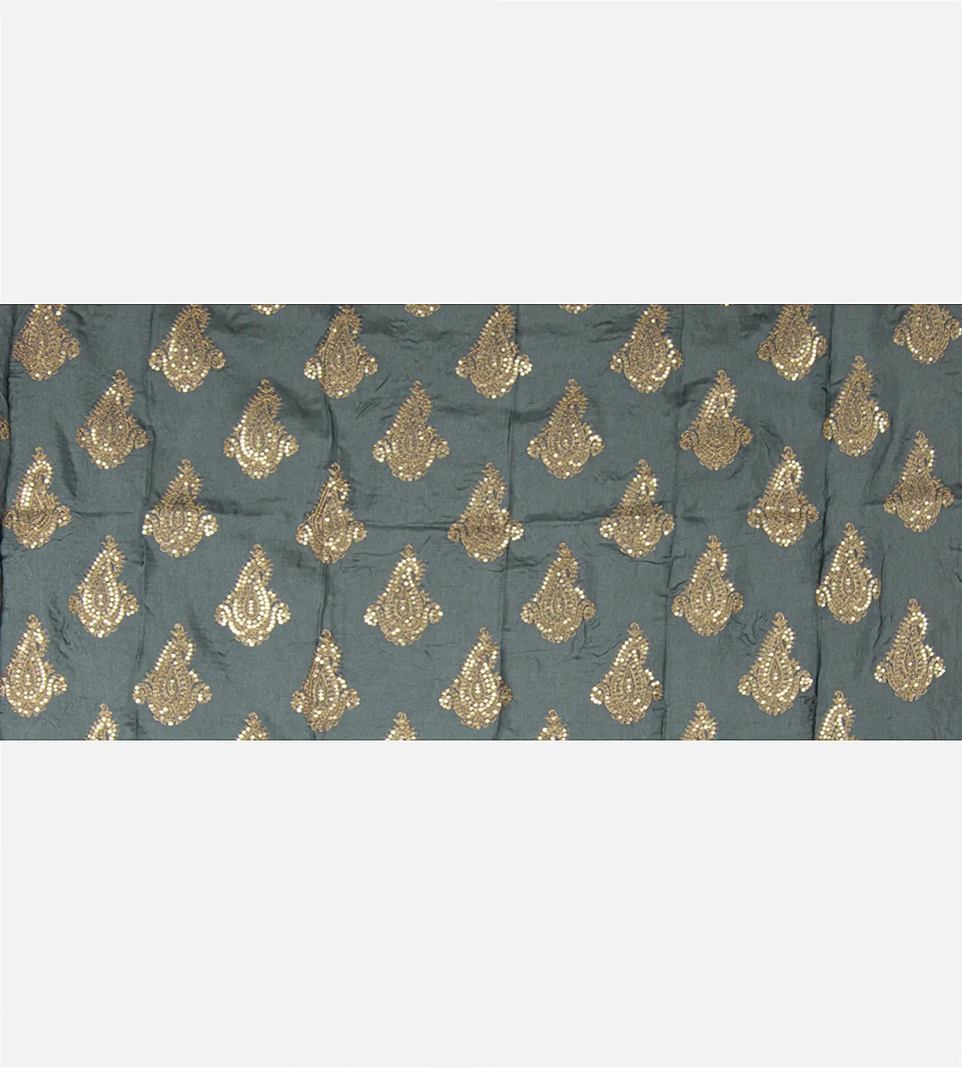 Dark Grey Organza Saree