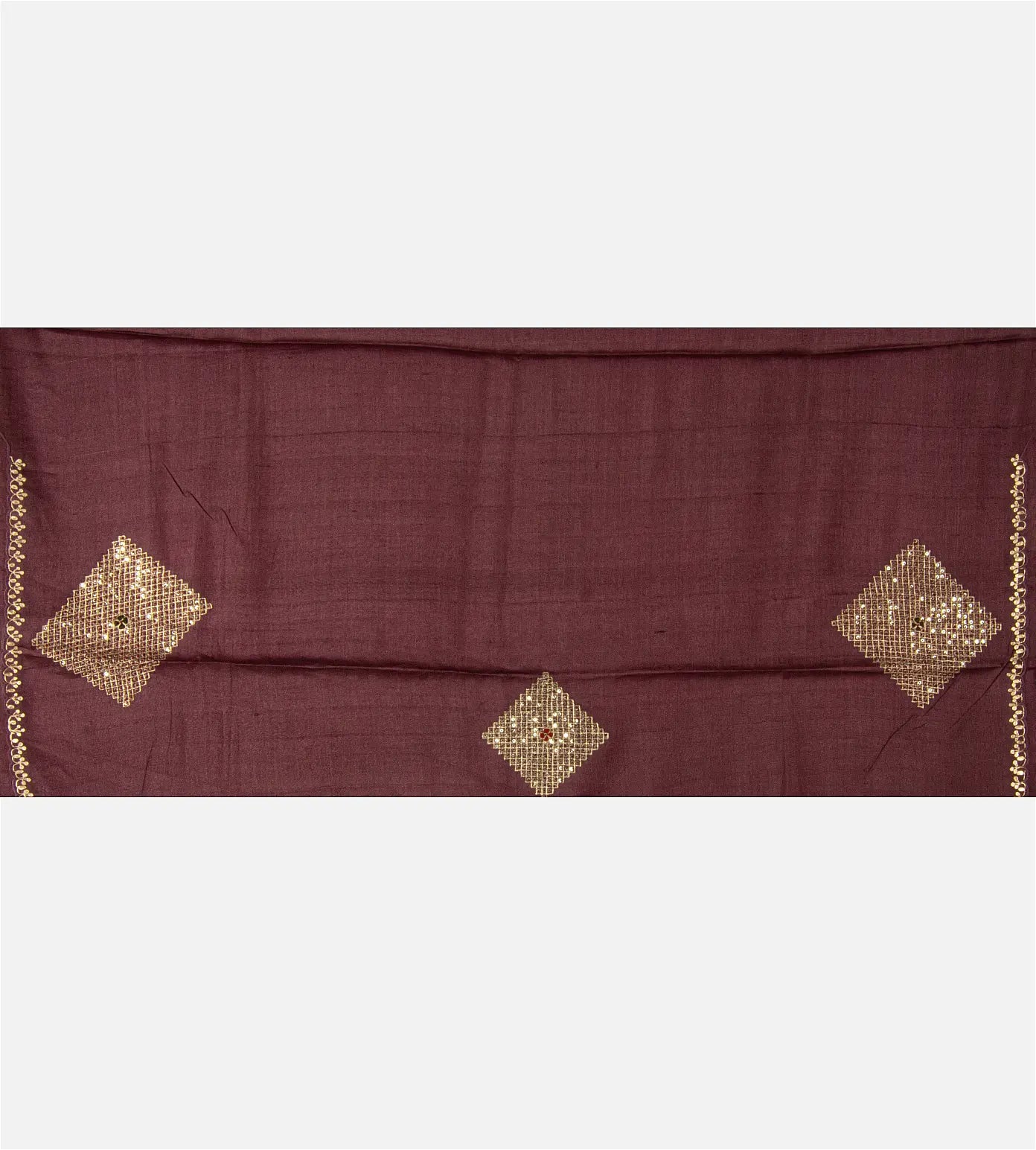 Aubergine Purple Tussar Saree