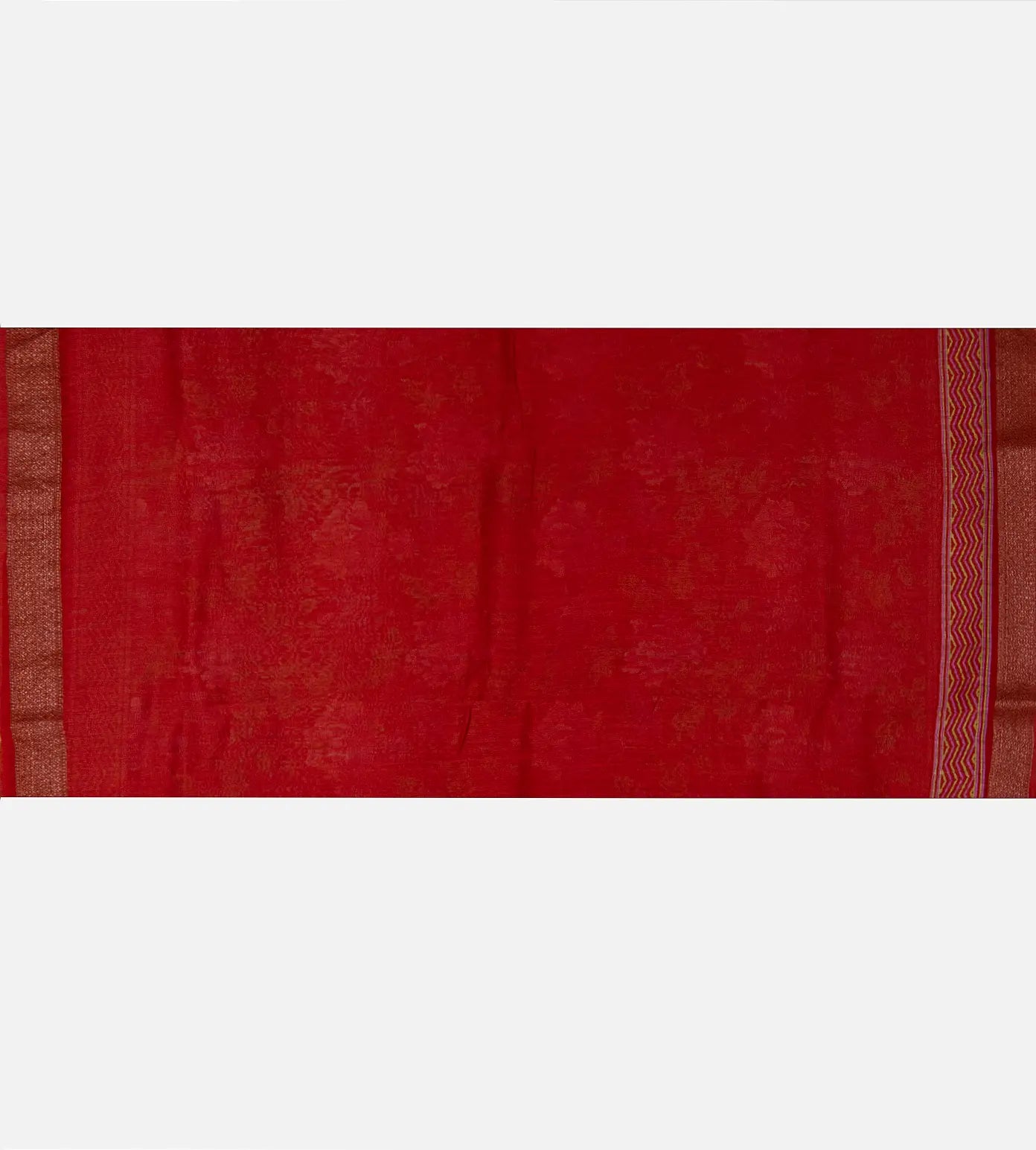 Red Moonga Tussar Saree