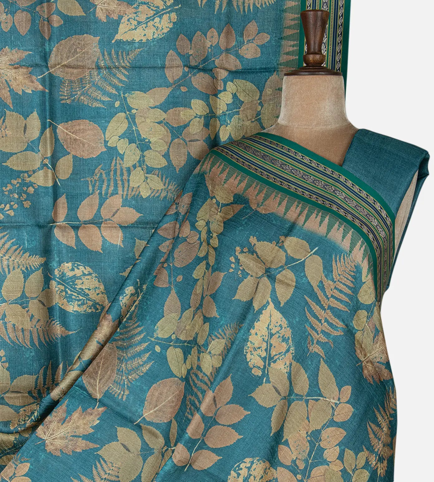 Blue Vidharba Tussar Saree