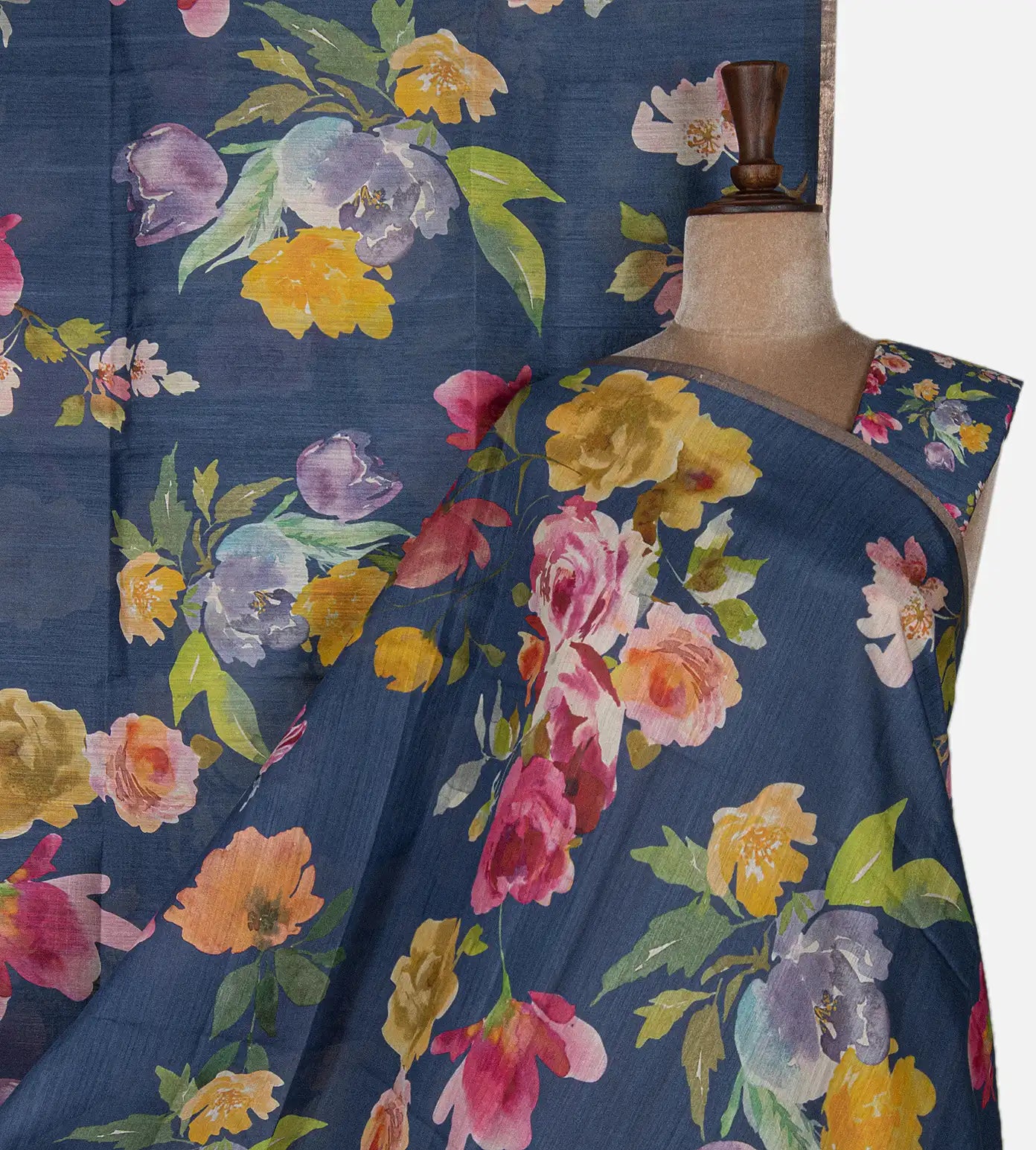 Blue Moonga Tussar Saree