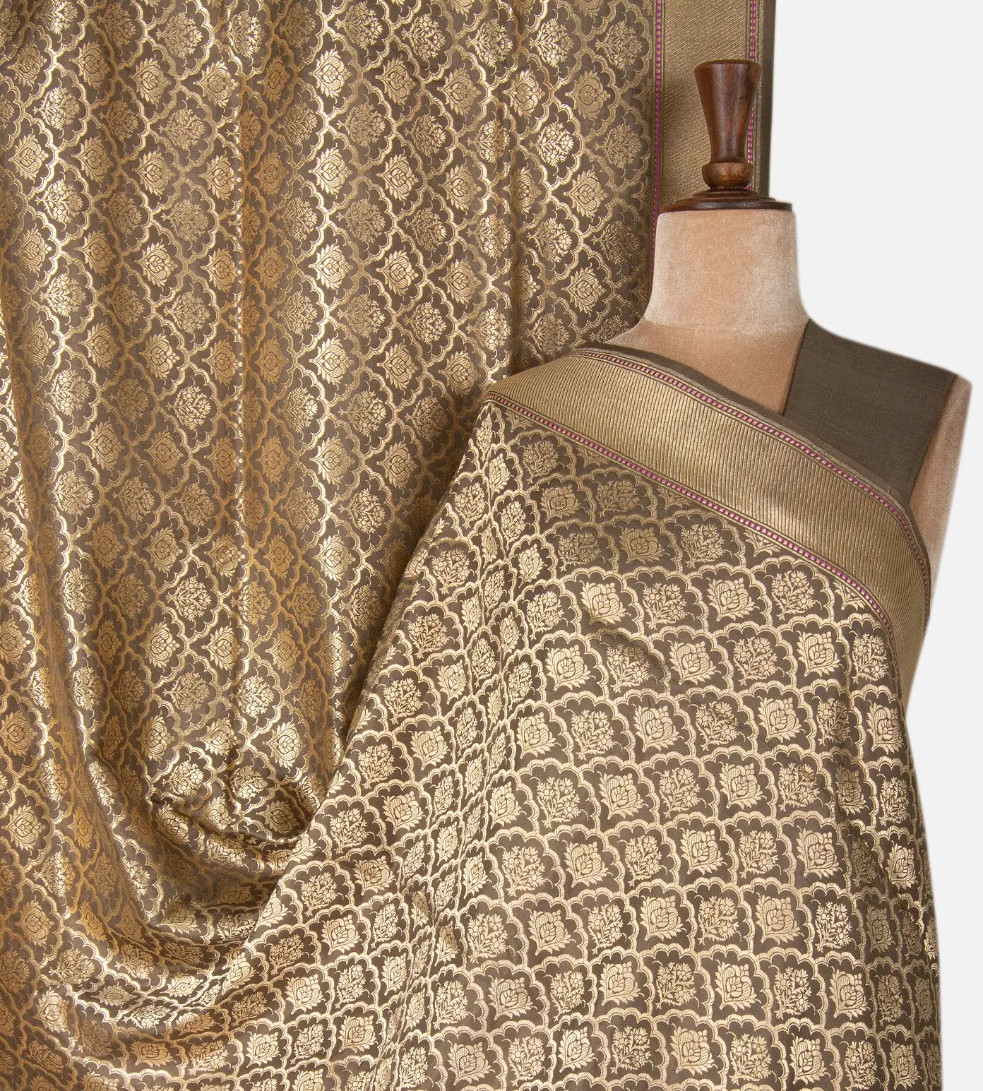 Sage Green Banarasi Silk Saree