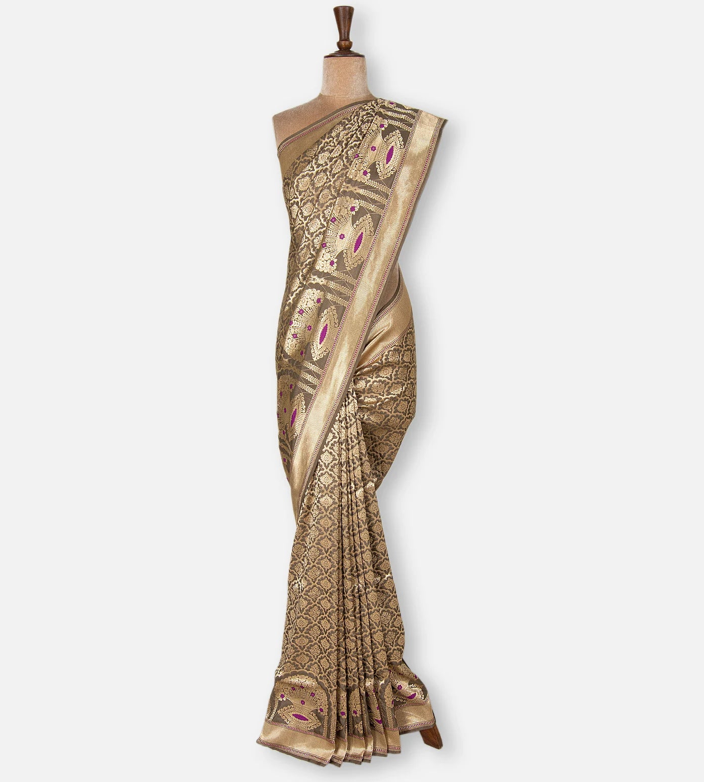 Sage Green Banarasi Silk Saree