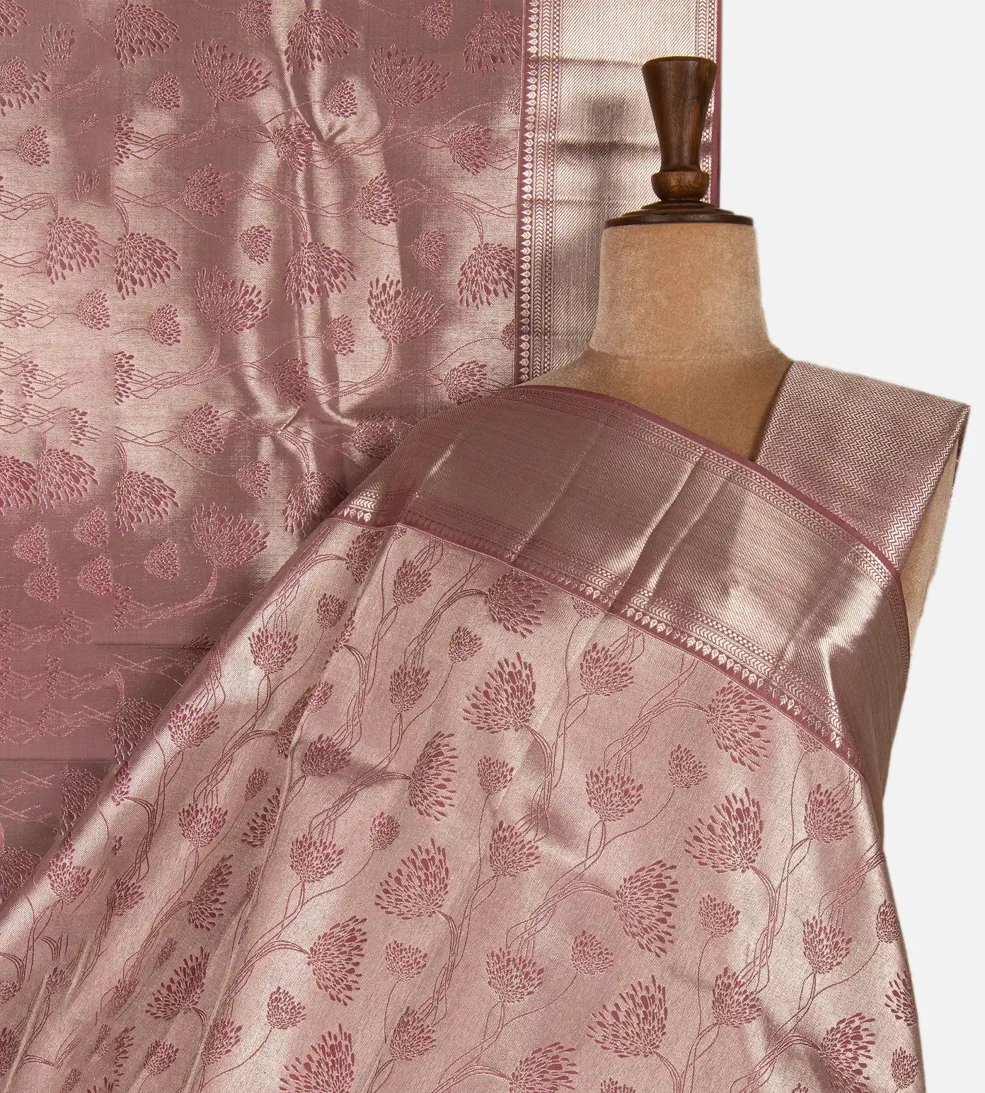 Pink Kanchipuram Silk Saree